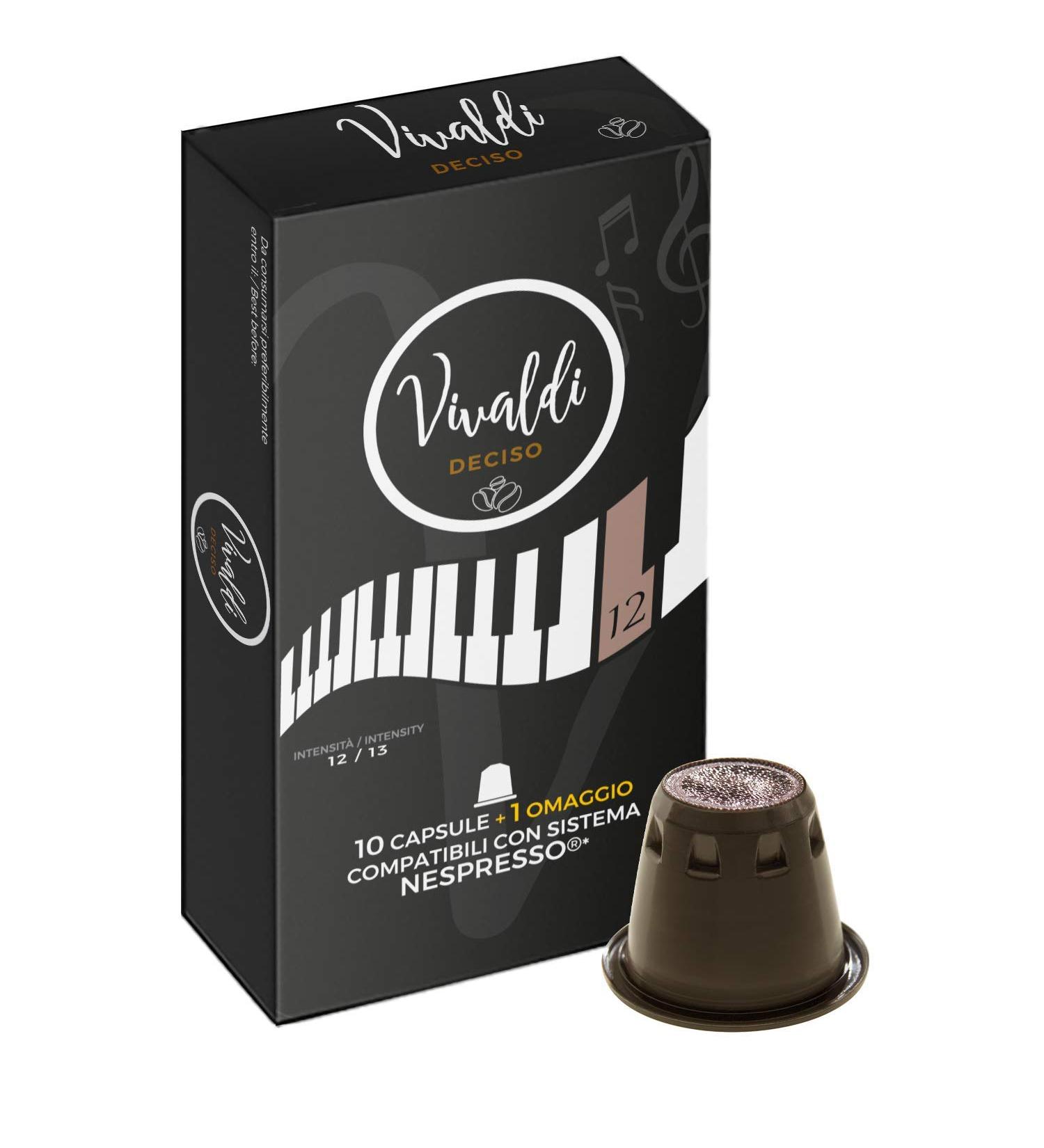 Vivaldi Deciso | 110 coffee capsules compatible with Nespresso®* Machine