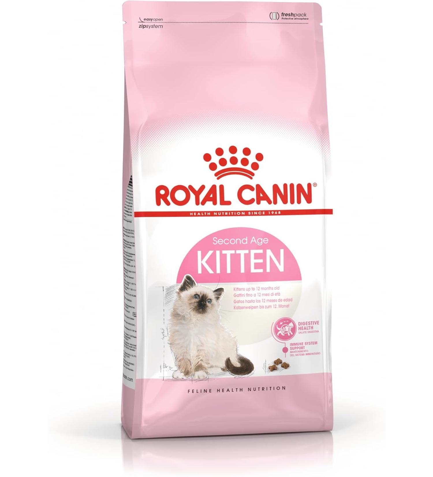 Royal Canin Kitten Dry Cat Food 2kg - Premium Nutrition for Growing Cats - Buy Online on GoSupps.com