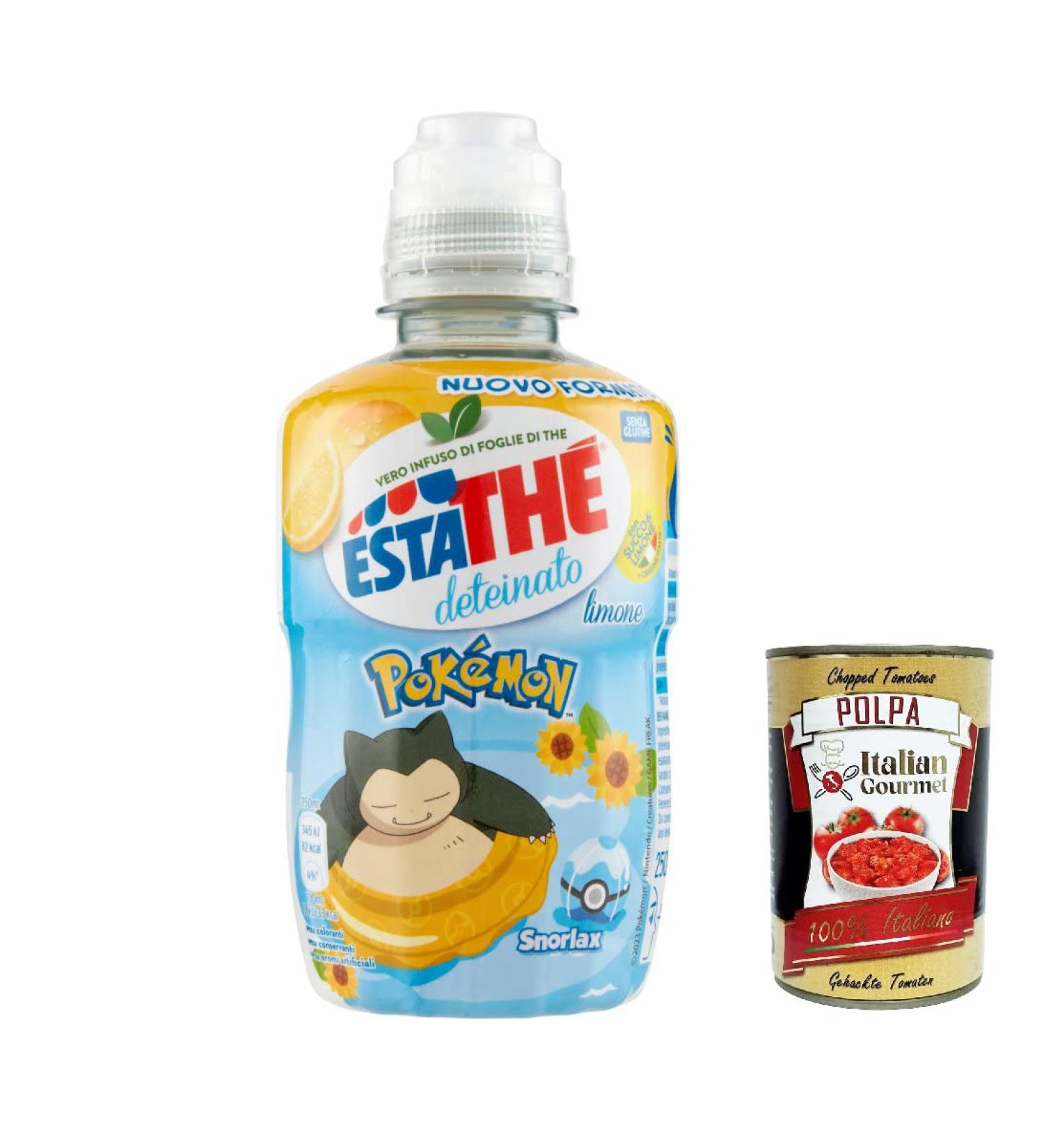  Italian Gourmet E.R. Pack of 12 Estath Iced Tea for Children Decaffeinated Lime 250ml + Italian Gourmet Polpa 400g - Buy Online on GoSupps.com