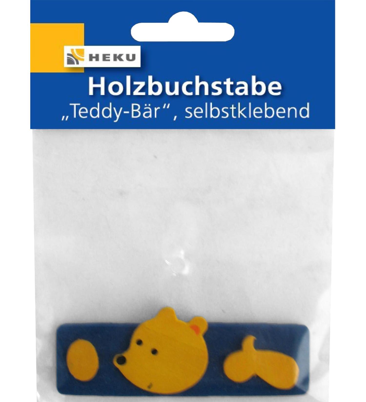 Heku Wooden Letter A Teddy Bear Door Sign 80mm Personalized Door Decoration for Kids' Rooms - Buy Online on GoSupps.com