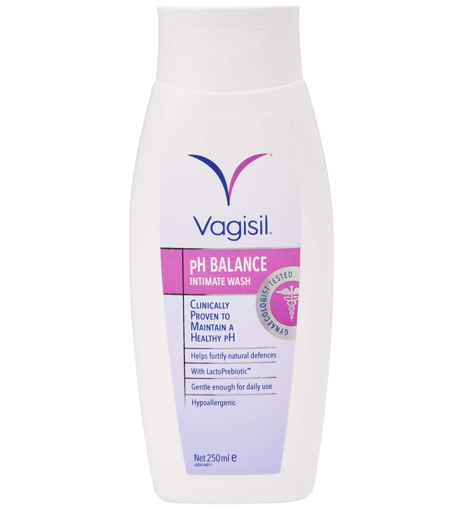 VAGISIL pH Balance Intimate Wash for Women - 250ml with LactoPrebiotic for Daily Feminine Hygiene - Buy Online on GoSupps.com