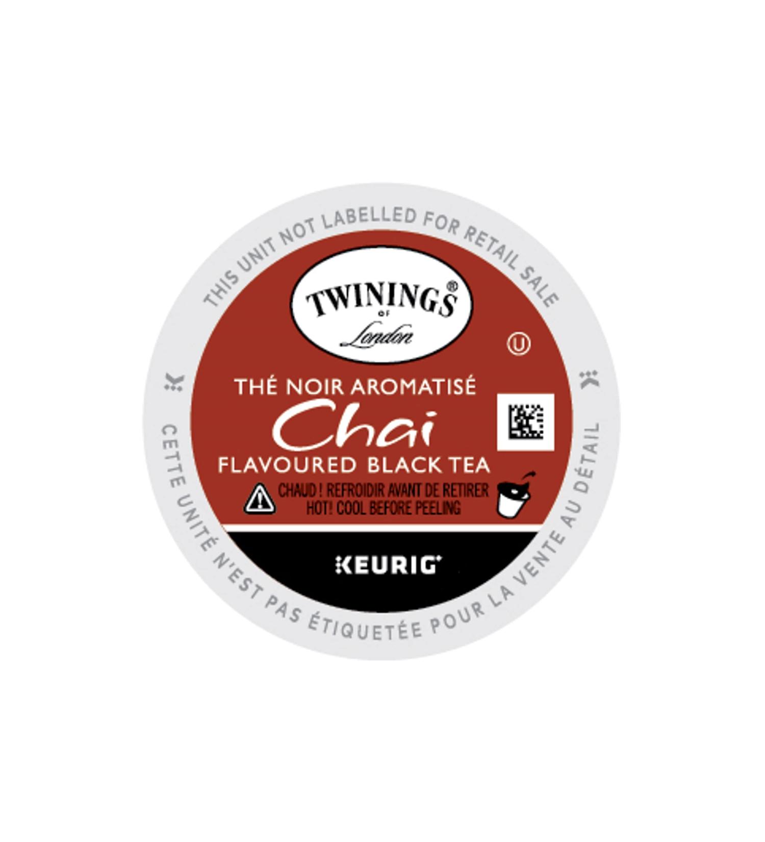 Twinings Chai Tea K-Cups for Keurig | Sweet & Savoury Cinnamon Cardamom Cloves & Ginger | 12 Count (Pack of 6) | Enjoy Hot or Iced Chai 12 Count (Pack of 6) - Buy Online on GoSupps.com