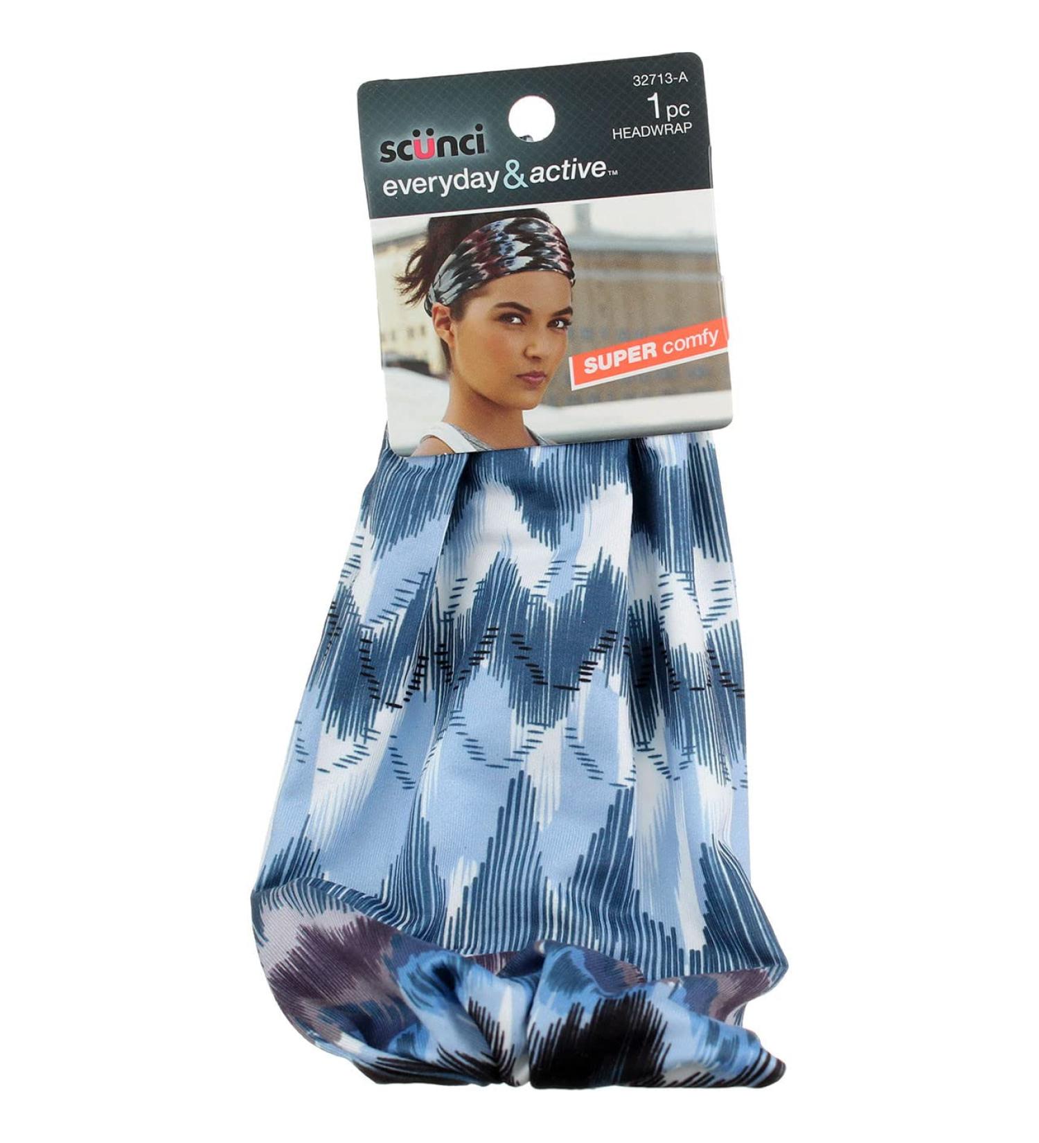 Scunci Everyday & Active Printed Headwrap â€“ Super Comfy, 1 Piece Hair Accessory - Buy Online on GoSupps.com