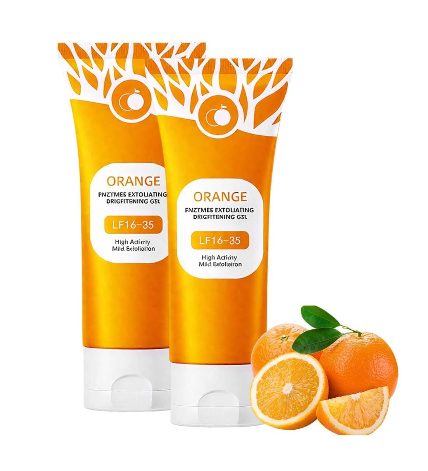 2 pi ces Gel exfoliant naturel exfoliant doux gentle exfoliating orange gel pour le visage pour le visage pour un nettoyage en profondeur Gel gommant claircissant - Buy Online on GoSupps.com