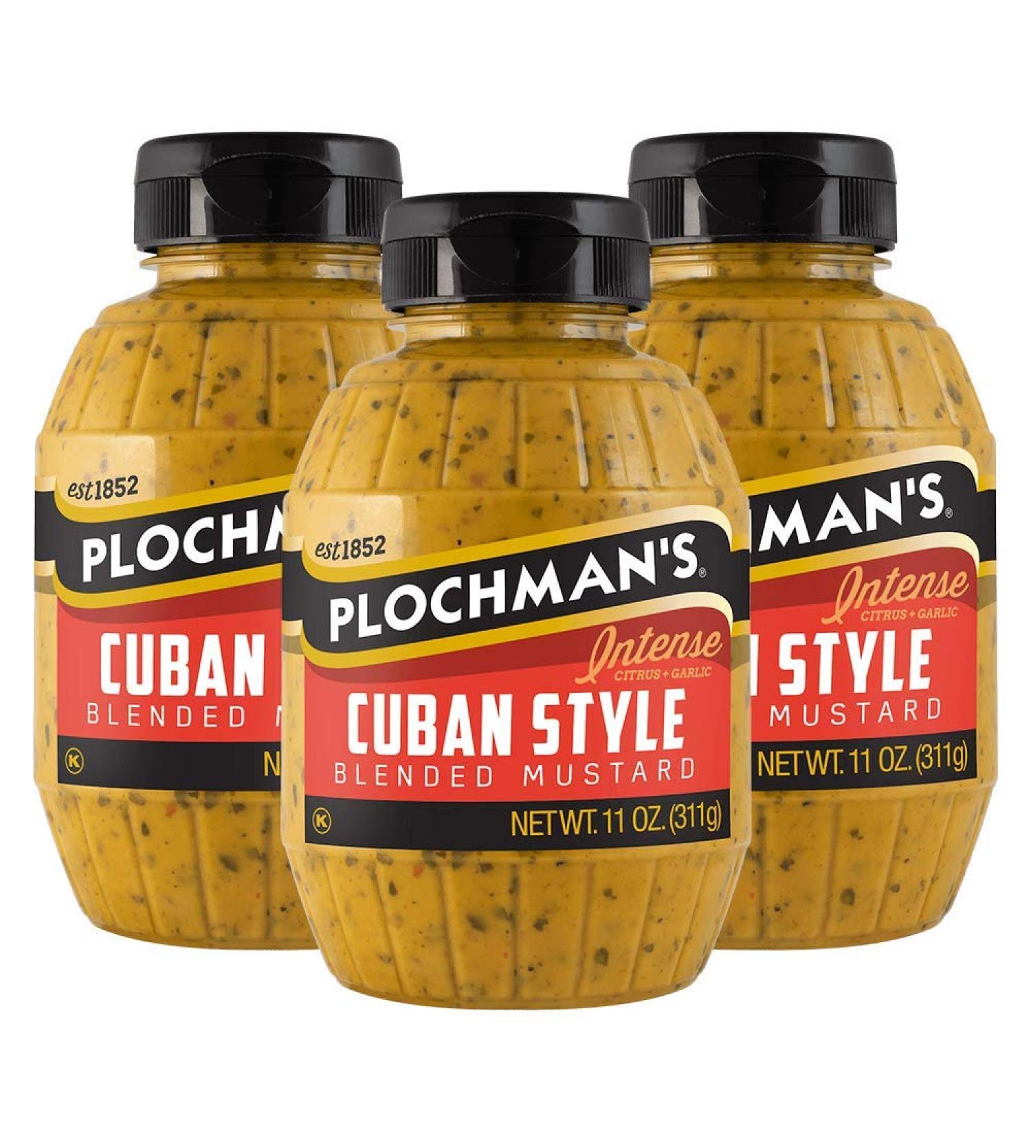 Plochman's Cuban Style Mustard 11 oz (3 Pack) - Authentic Caribbean Flavor - Buy Online on GoSupps.com