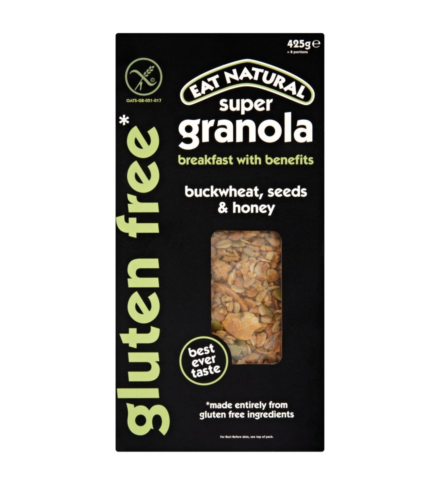 Eat Natural Eat Natural Gluten Free Super Granola Buckwheat Seeds and Honey 425 g