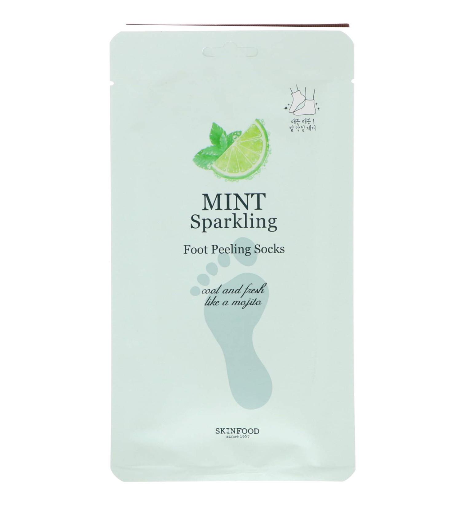 Skinfood Mint Sparkling Foot Peeling Socks 1 Pair  1.41 fl oz (40 g)