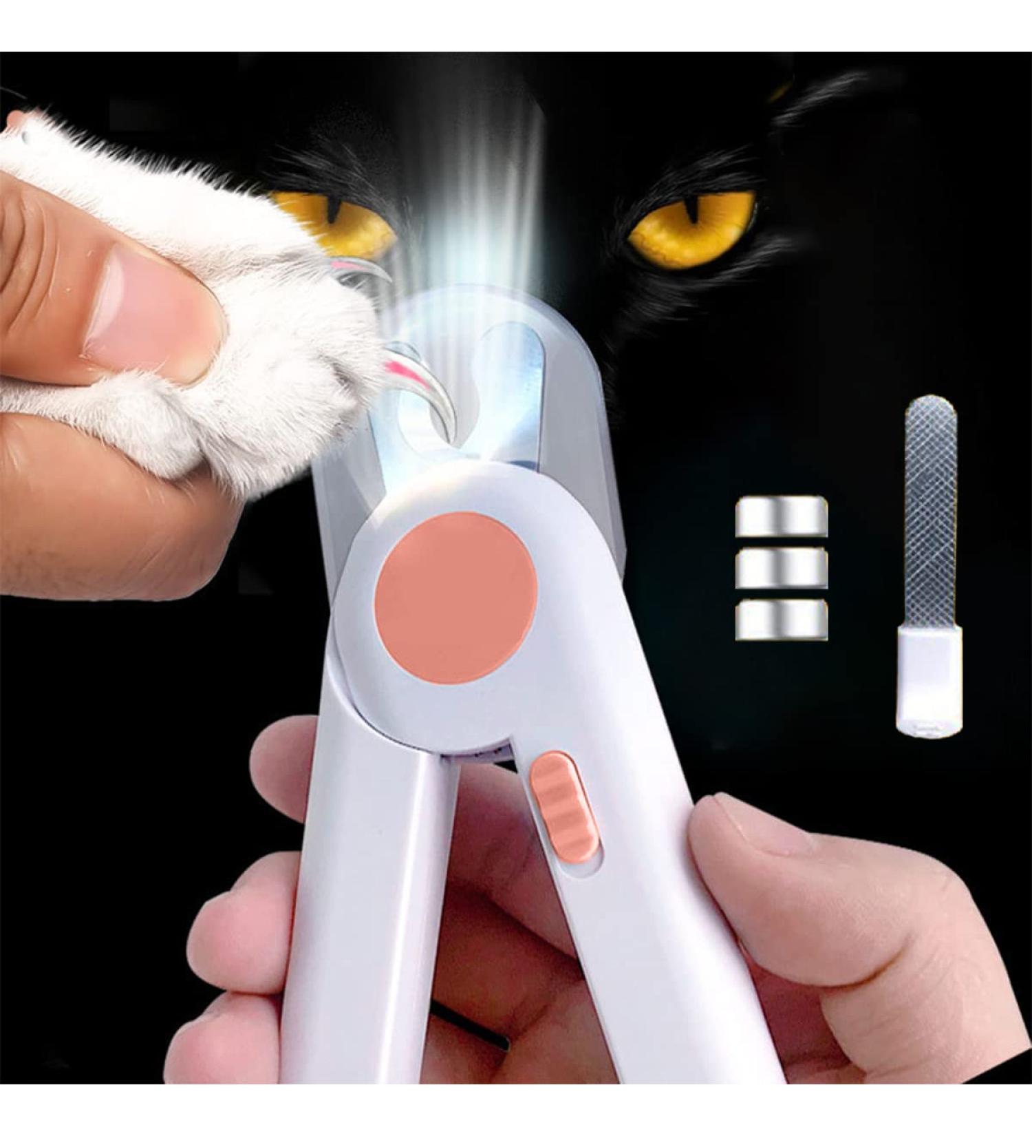 EPROICKS LED Pet Nail Clippers with Safety Guard - Pink - Ideal for Dogs, Cats, Rabbits, Guinea Pigs - Precise Trimming, Anti-Bloodline, Grooming Tool - Buy Online on GoSupps.com