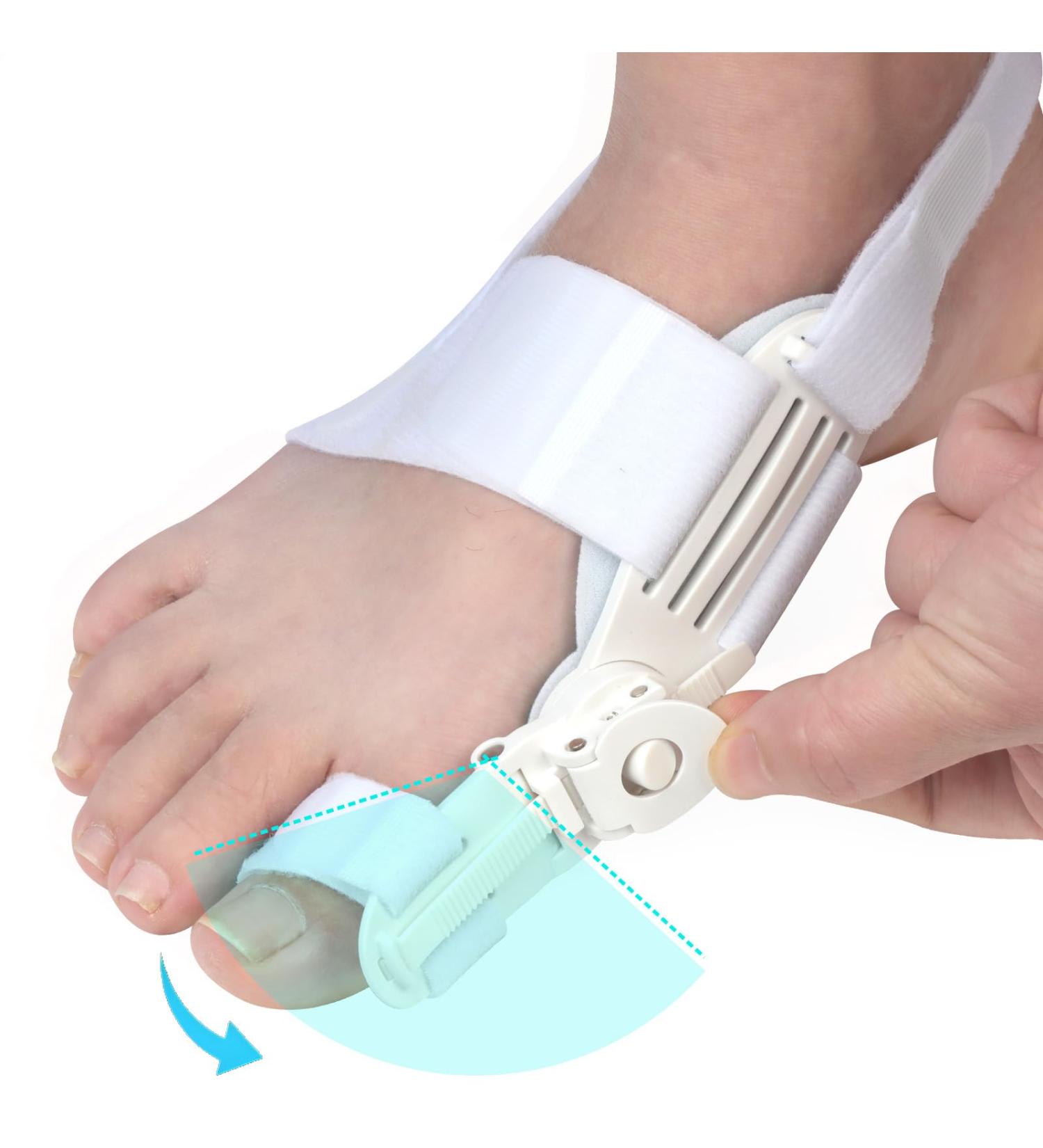Adjustable Bunion Corrector for Men & Women | Pain Relief Splint with Silicone Pad & Anti-Slip Strap - Orthopedic Big Toe Treatment - Buy Online on GoSupps.com