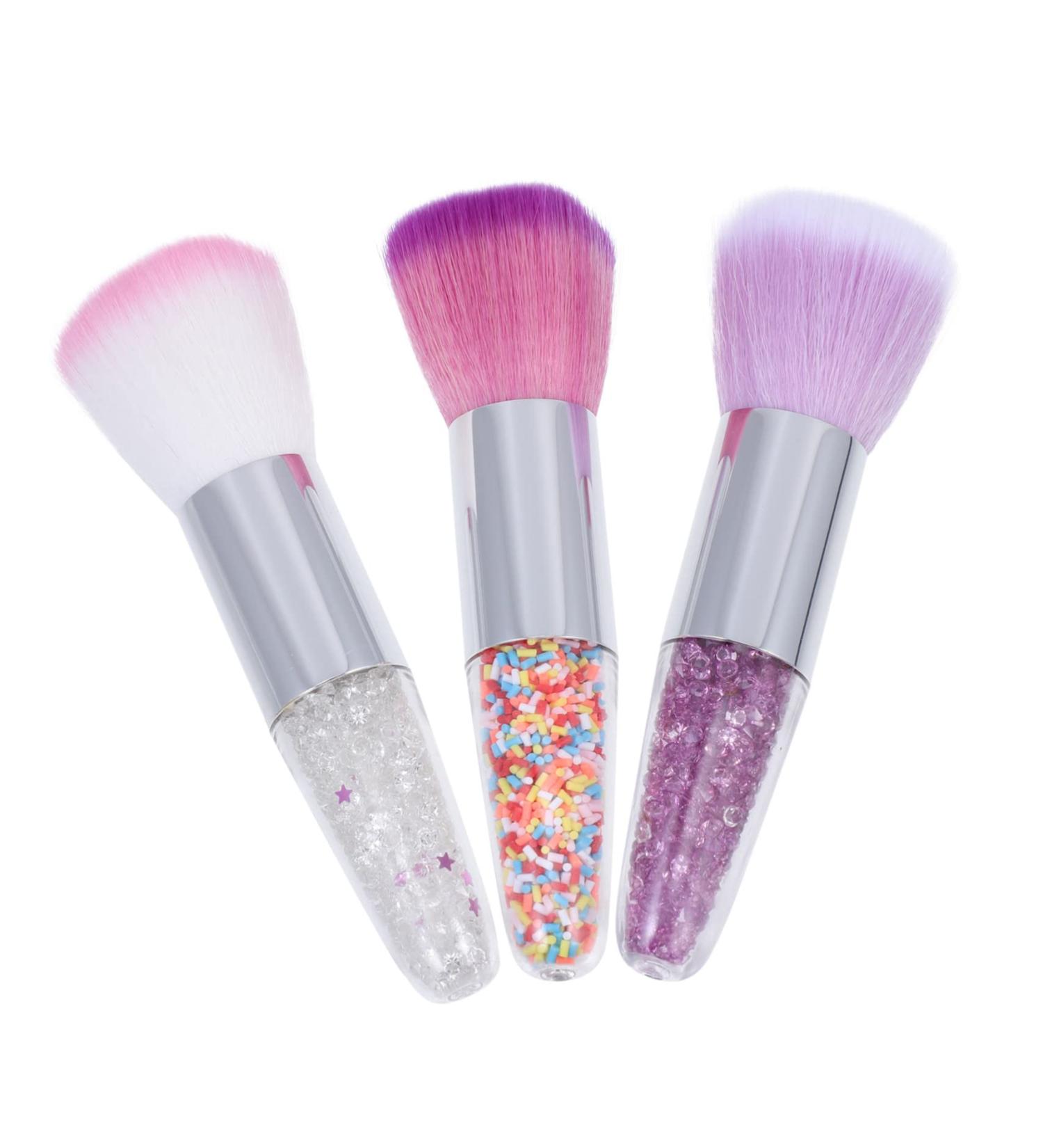 12 Pieces Makeup with Transparent Handle Makeup Tool Brush Portable Makeup Brush Nail Brush Makeup Brush Blush for Cheeks Loose Powder Brush Foundation Brush - Buy Online on GoSupps.com