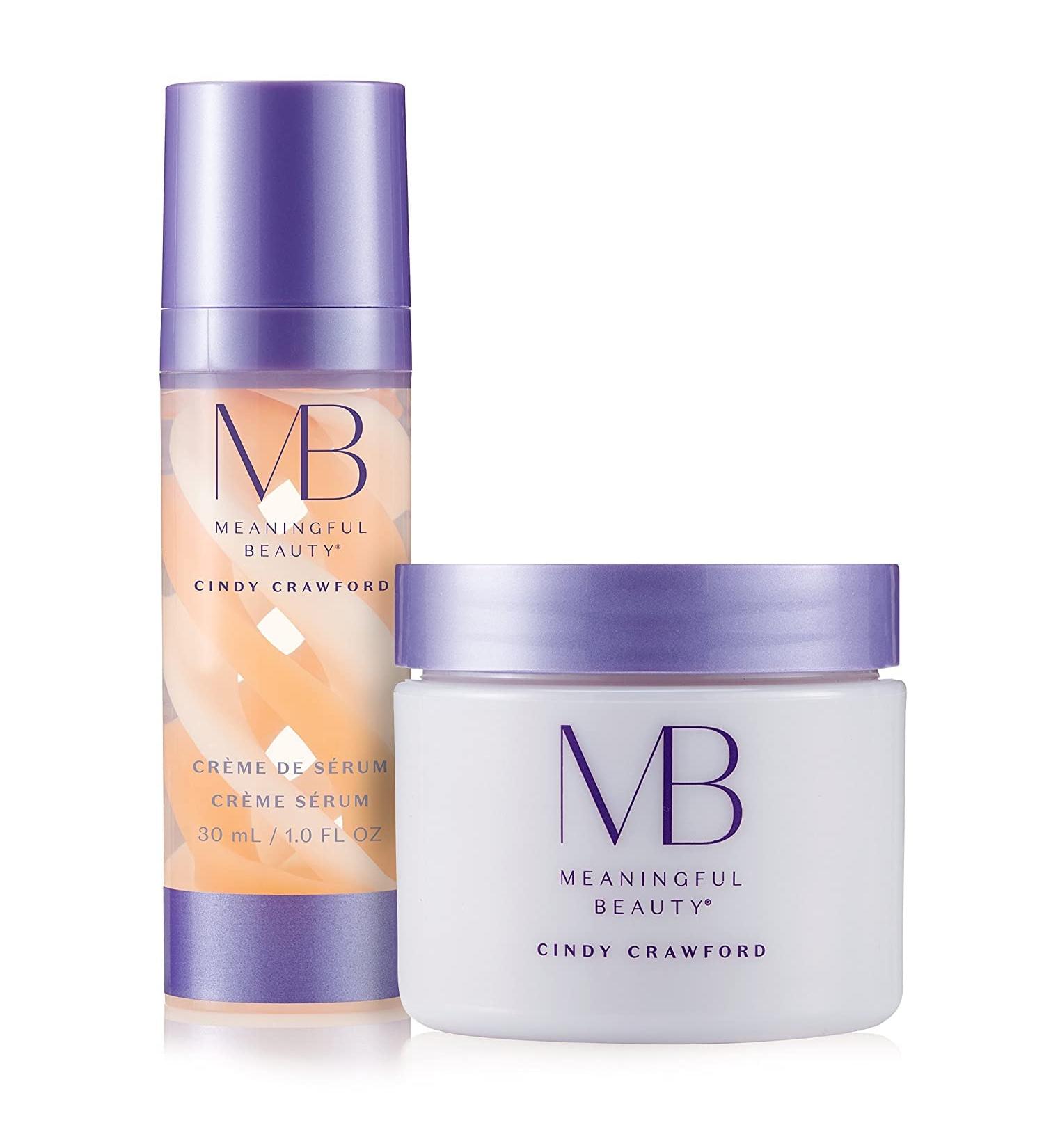 Meaningful Beauty Anti-Aging Skincare System: Cr me de Serum 2 Piece Travel Kit - Buy Online on GoSupps.com