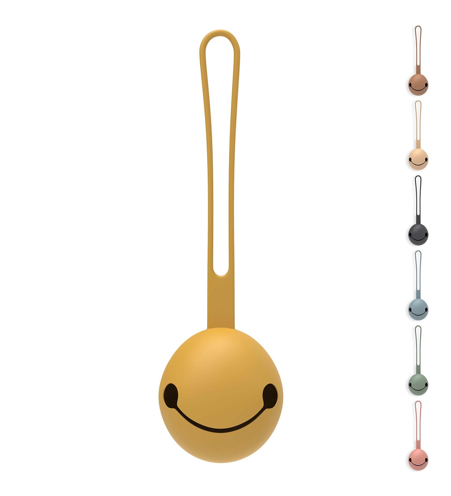 OLGS silicone pacifier box for babies |Pacifier holder storage case for pacifier storage bpa-free |Pacifier strap for on the go on the Mustard diaper bag |Schnuller box for toddlers