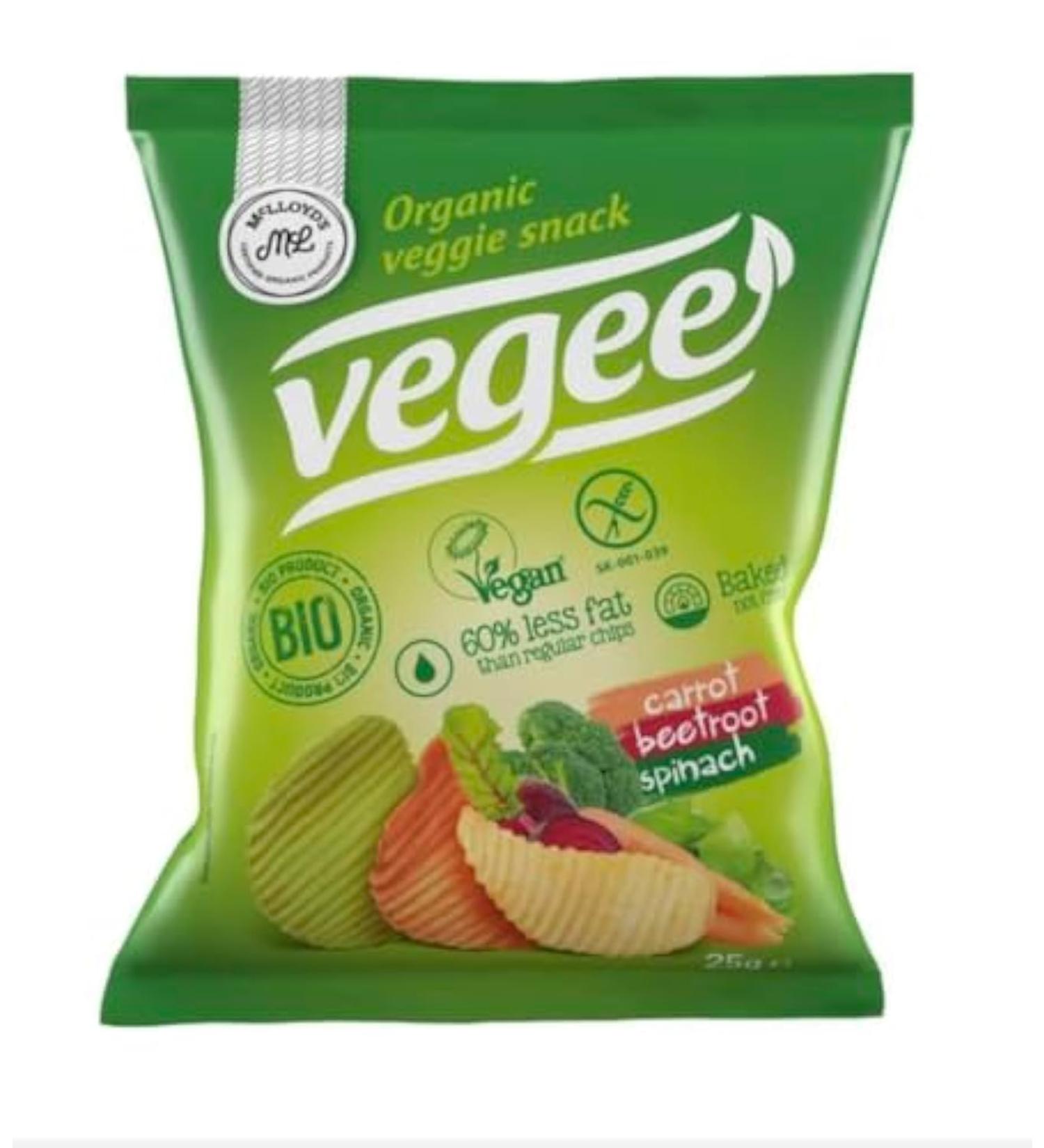 Vegetable chips (gluten free) Vegee BIO 25 g Organic