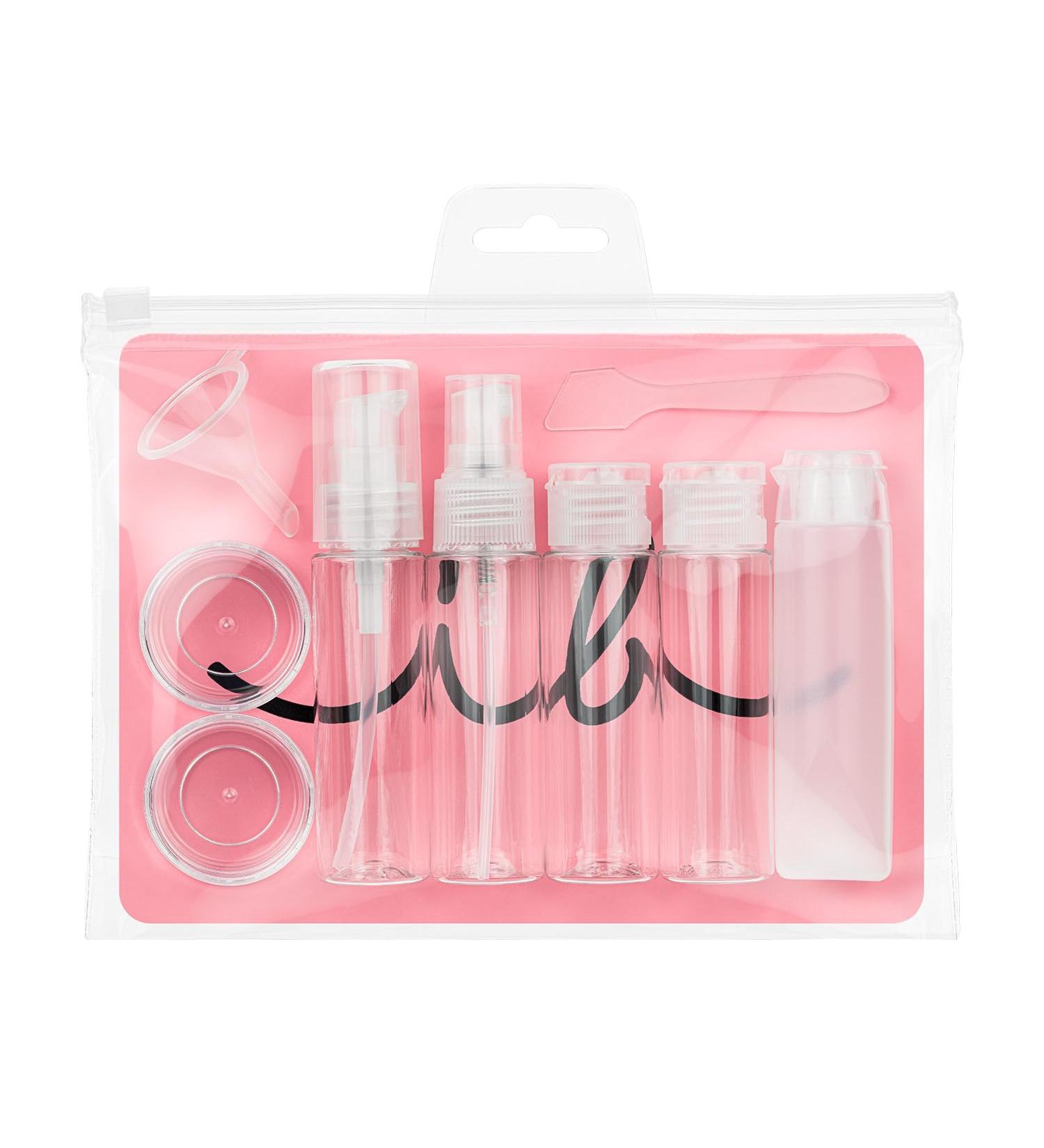 Invisibobble Travel Bottles Set - 7 Leakproof Refillable Travel Bottles for Cosmetics & Liquids | Perfect Travel Kit for Shampoo & More - Buy Online on GoSupps.com