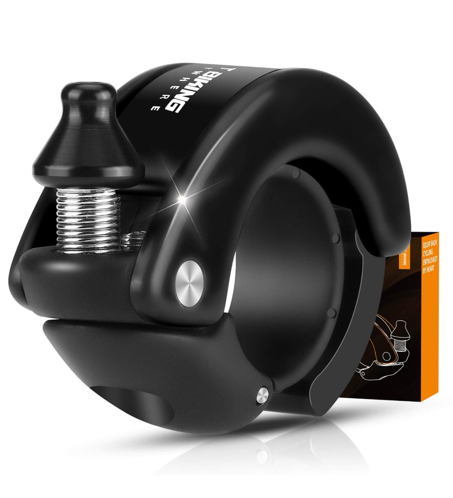 Cyclespeed 100dB Bicycle Bell - Durable Aluminum Alloy MTB Klingel for E-Bikes | 22.2mm Black Racing Accessory - Buy Online on GoSupps.com