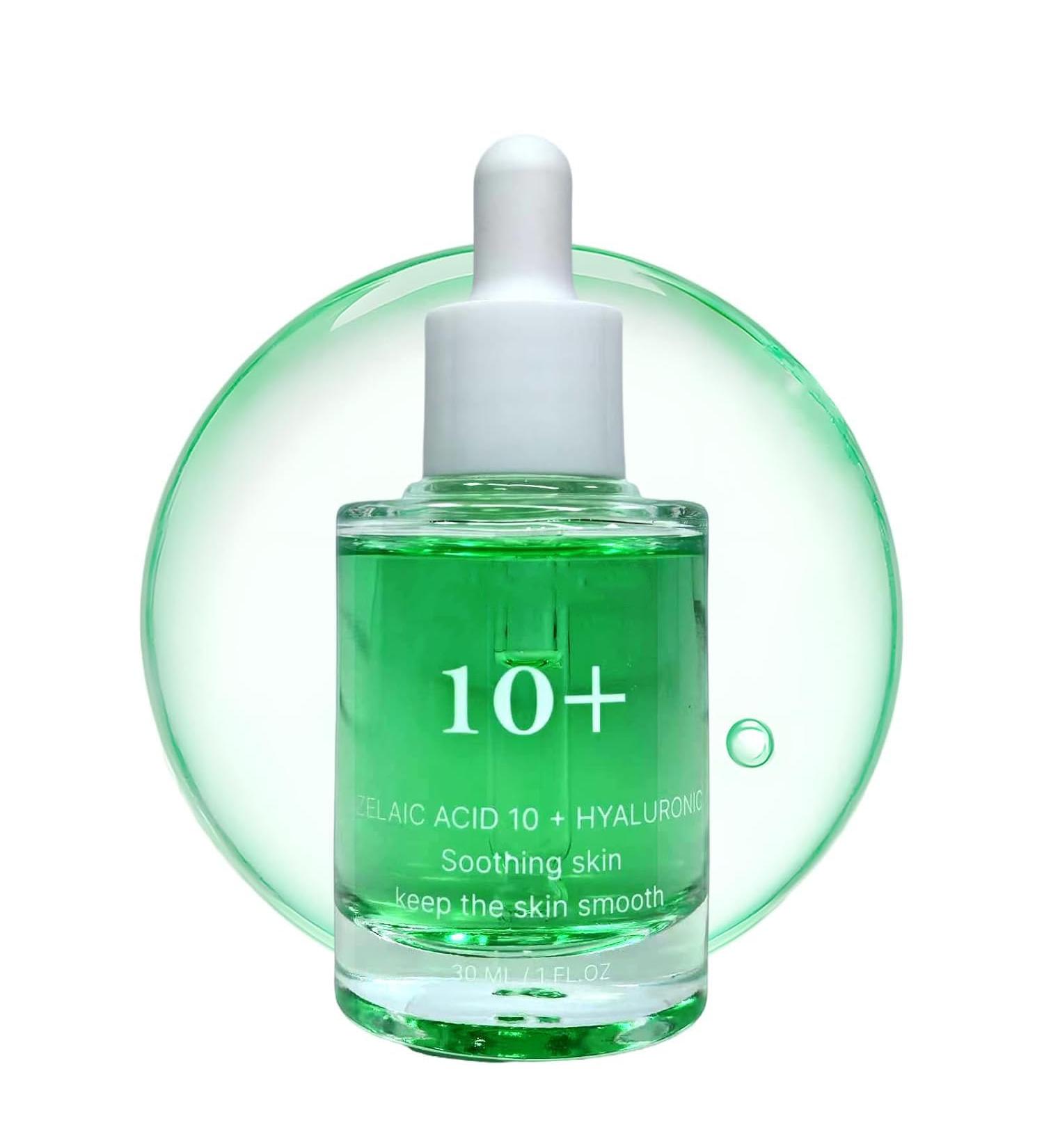 Azelaic Acid 10% Face Serum Facial Serum for Sensitive Skin Hyaluronic Acid Niacinamide (30ml/1.01 fl oz.) - Buy Online on GoSupps.com