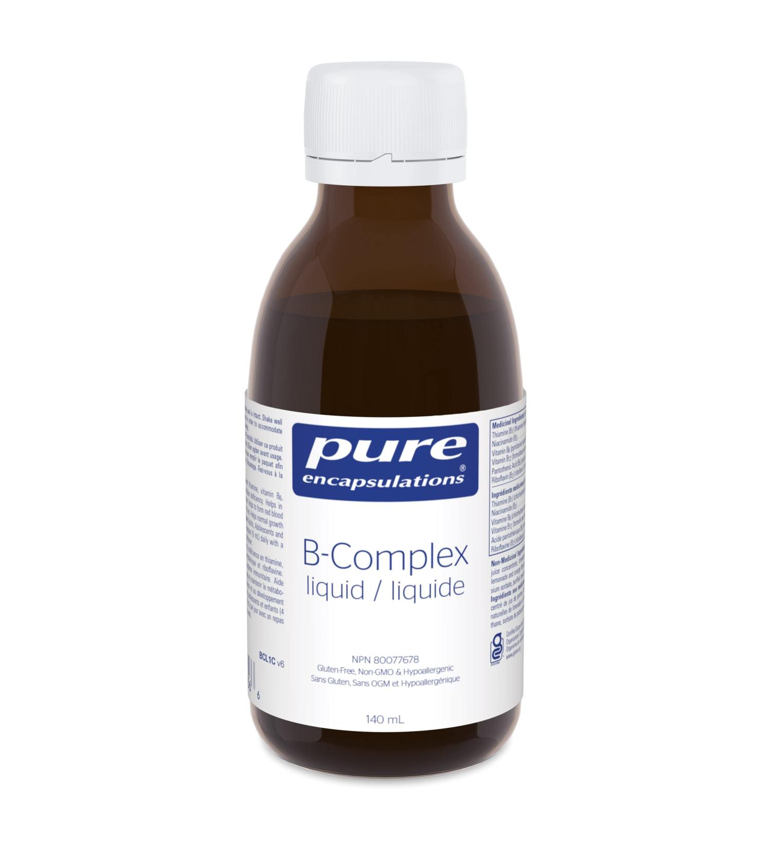 Pure Encapsulations B-Complex Liquid | Supports Energy Metabolism and Immune Function* | 4.73 fl oz - Buy Online on GoSupps.com