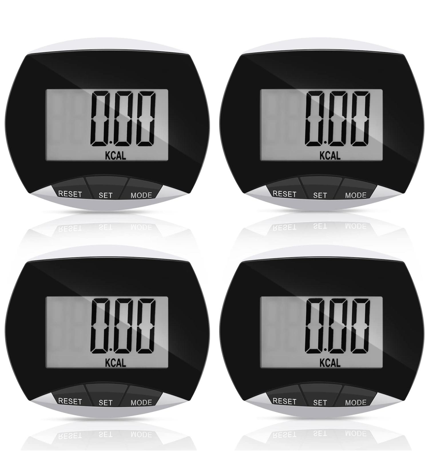 Portable LCD Pedometer for Jogging & Hiking - Step Counter with Calories Burned - Buy Online on GoSupps.com