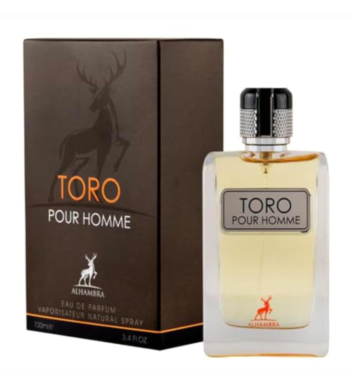 Lattafa ALHAMBRA TORO PURE HOMME EAU DE PARFUM 100ml | LUXURY LONG LASTING FRAGRANCE | PREMIUM IMPORTED FRAGRANCE SCENT FOR MEN AND WOMEN | PERFUME GIFT SET | ALL OCCASION (Pack of 1)