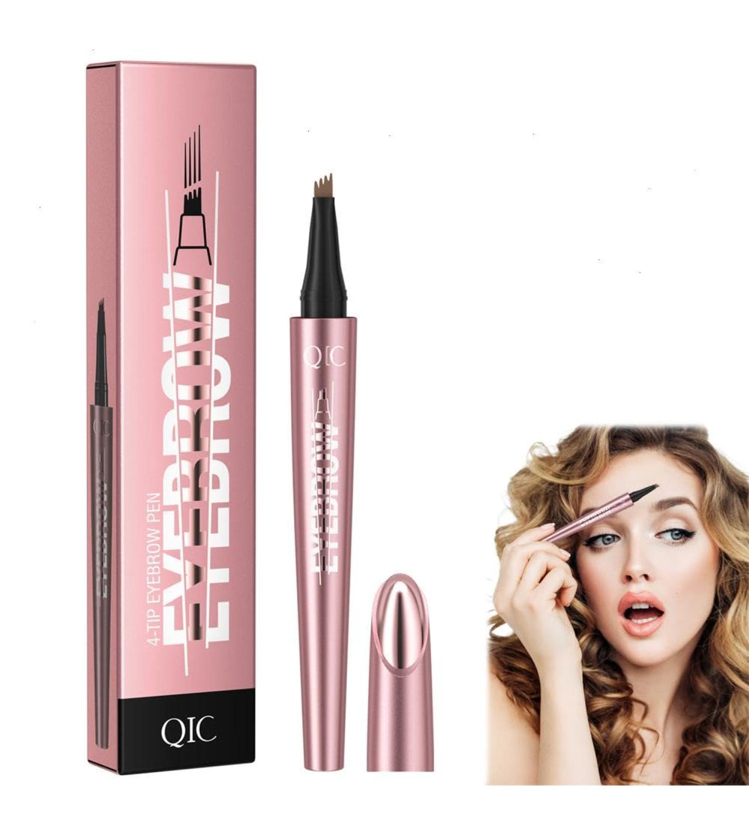 New Eyebrow Pen 3d Eyebrow Pen Waterproof Eyebrow Pen Micro Eyebrow Pen 4-Point Precision Eyebrow Pen Delicate Pen Tip As Fine As Hair Accurately Outlined With Smooth Lines Light Coffee Color - Buy Online on GoSupps.com