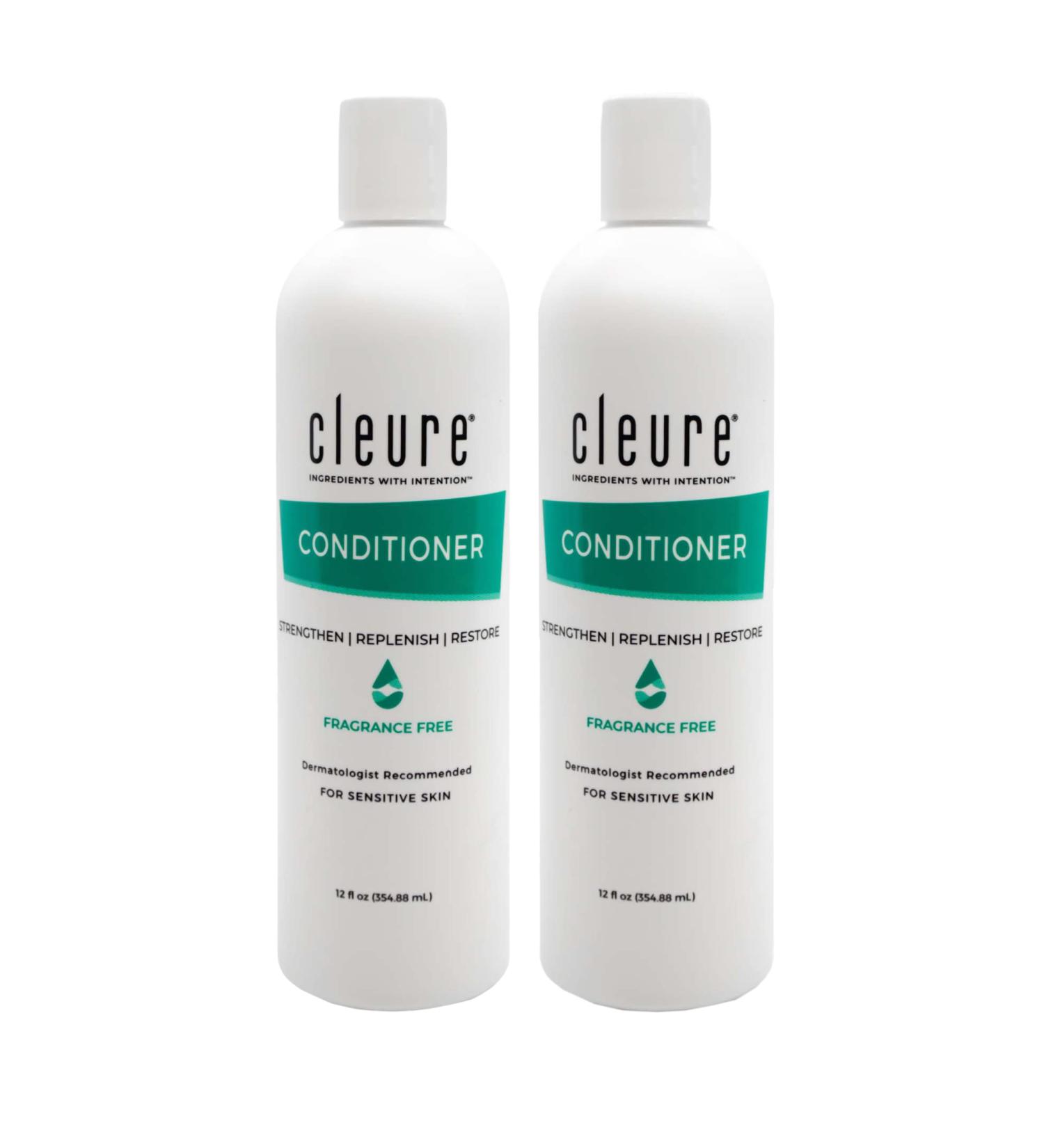 Sensitive Skin Cleure Hydrating Conditioner - Fragrance-Free, SLS & Paraben-Free - 12 Fl Oz (Pack of 2) - Buy Online on GoSupps.com