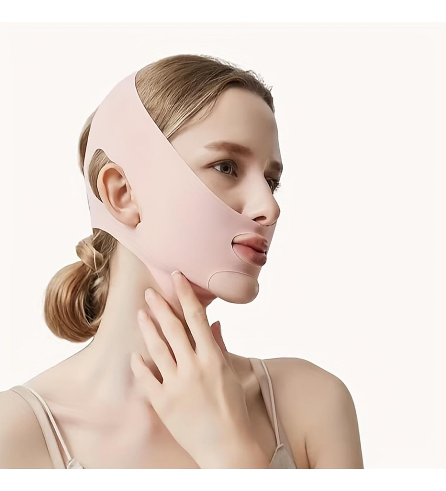 2pc V Line Face Lifting Strap - Chin and Cheek Lift Bandage - Women's Sleeping Mask - Perfect Gift Idea for a Defined V Face - Buy Online on GoSupps.com