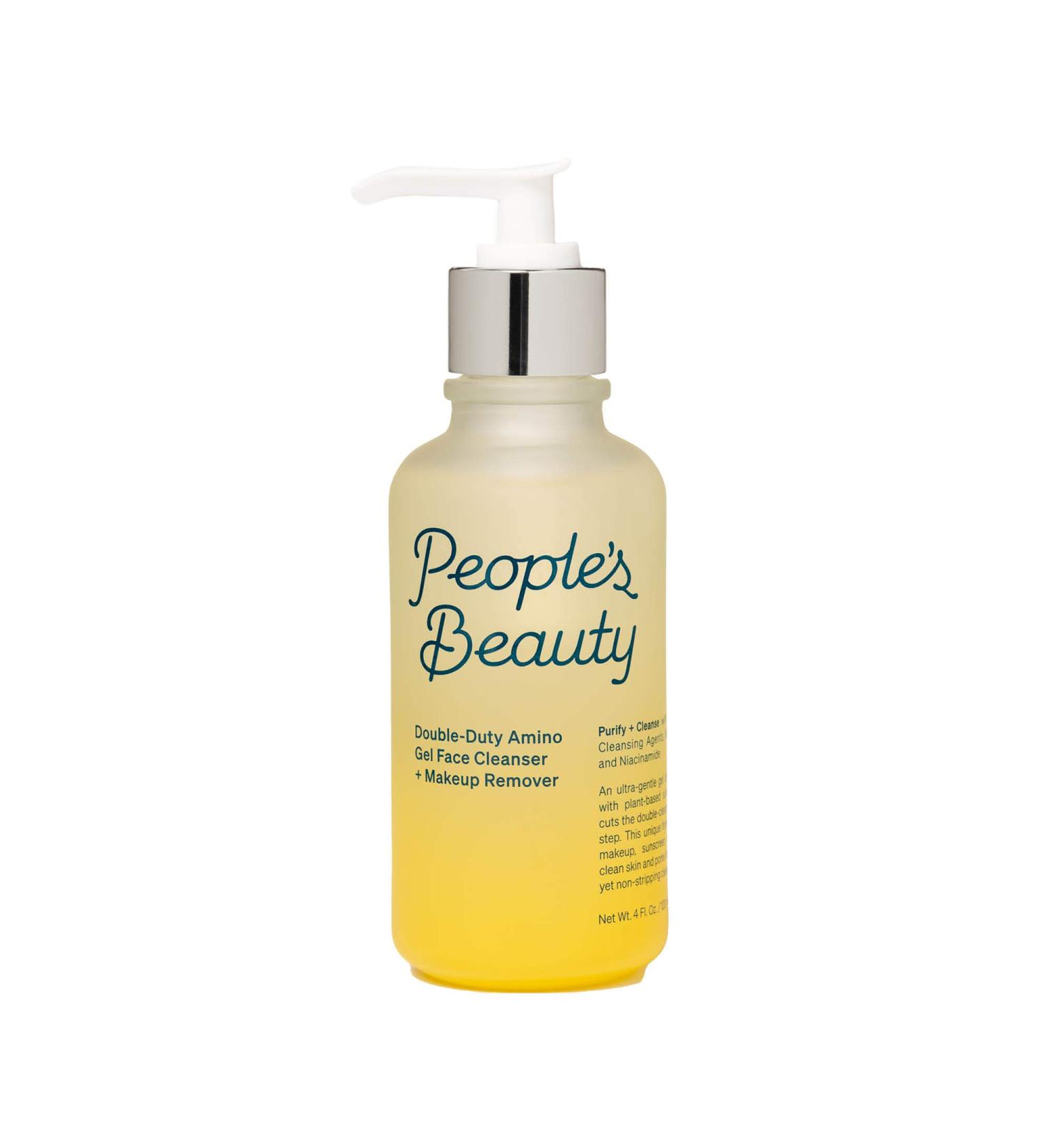 People's Beauty Face Cleanser & Makeup Remover - Vegan Amino Gel Wash with Salicylic Acid | 4oz - Cruelty-Free Skincare - Buy Online on GoSupps.com