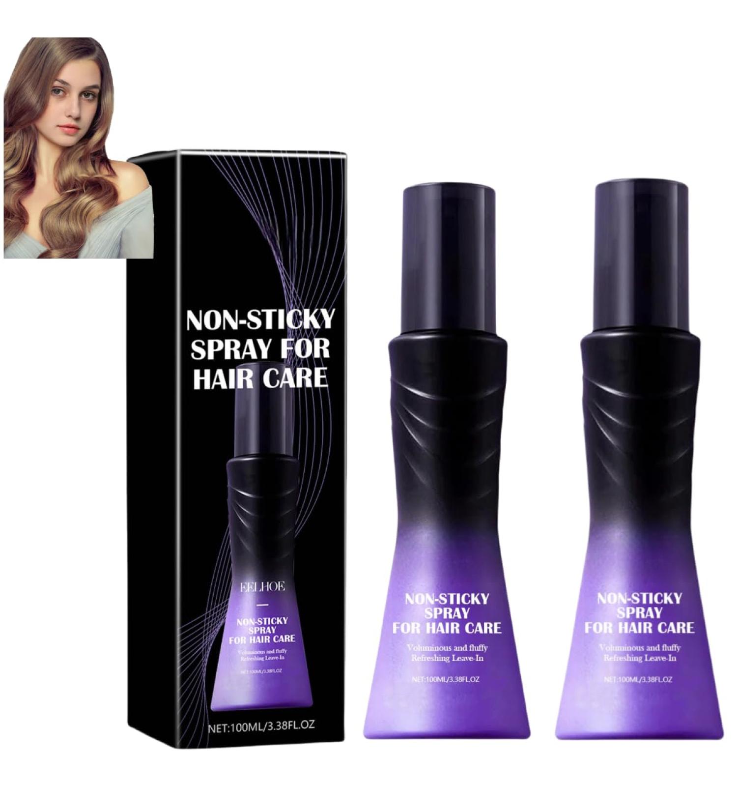 New model No-wash refreshing fluffy spray No-wash volumizing non-stick hair spray Non-stick fluffy hair spray Fluffy hair oil lasting styling spray 2pcs - Buy Online on GoSupps.com