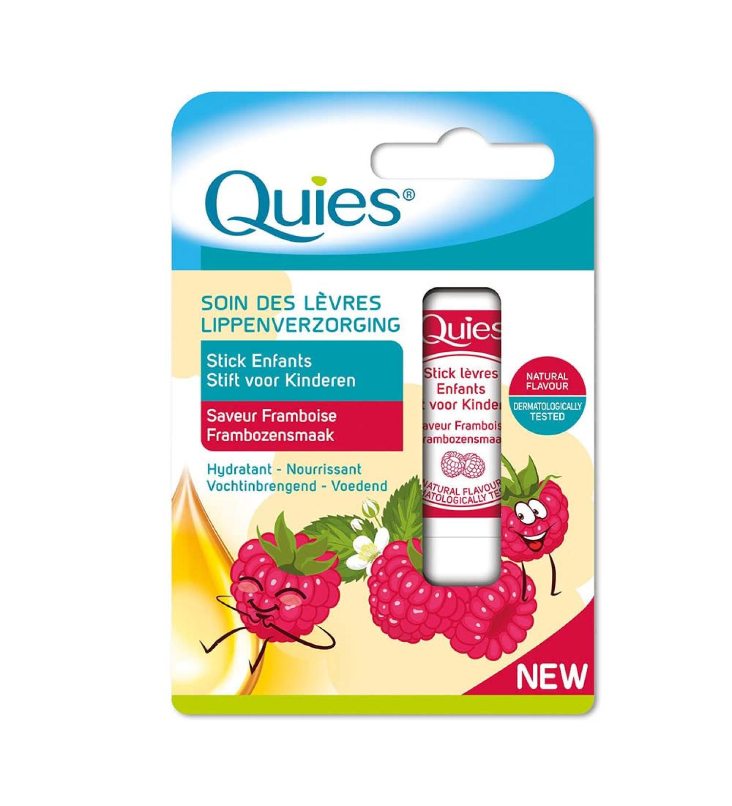 Quies Lip Care Stick Kids Raspberry 4.5g