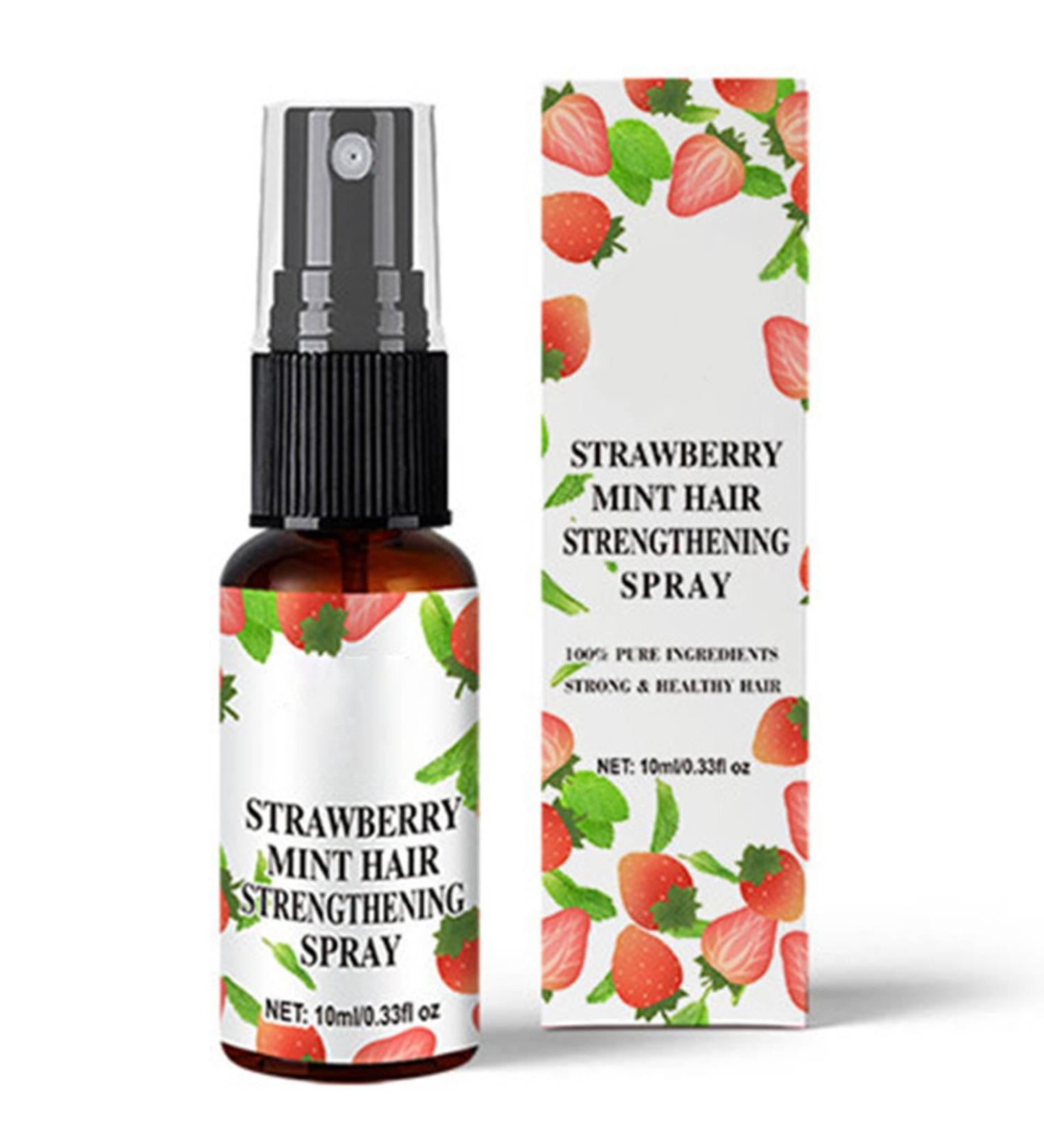 Strawberry Mints Growth Oil Strawberry Mints Hair Growth Oil Natural Strawberry Growth Oil Strawberry Hair Strengthening Oil for Thin Hair Dry Damaged Hair Spray 30ml - Buy Online on GoSupps.com