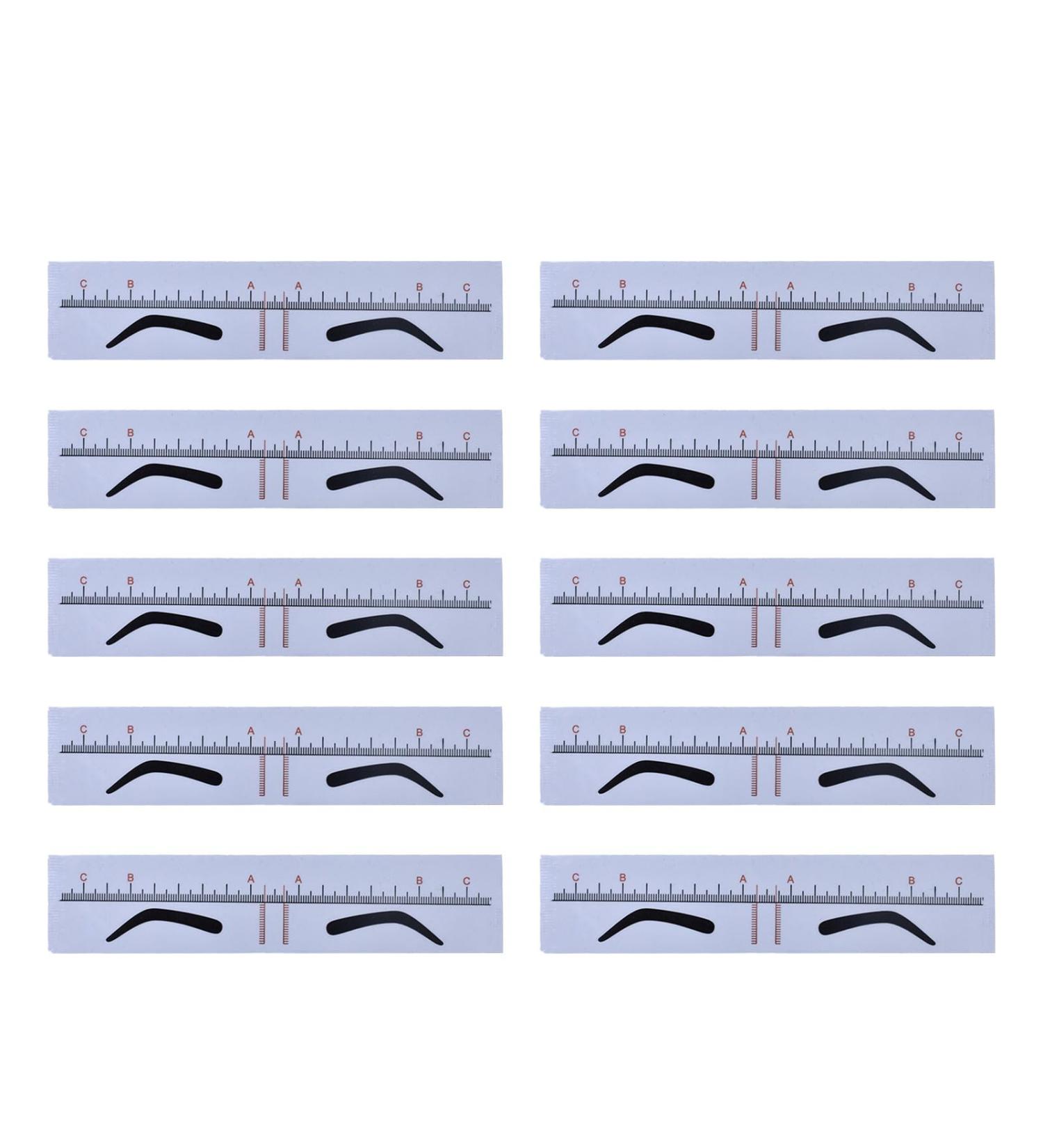 Convenient Accurate Eyebrow Shaping Template Extension Guide Measuring Tool AchievePerfect Brow Shape Adjustable - Buy Online on GoSupps.com