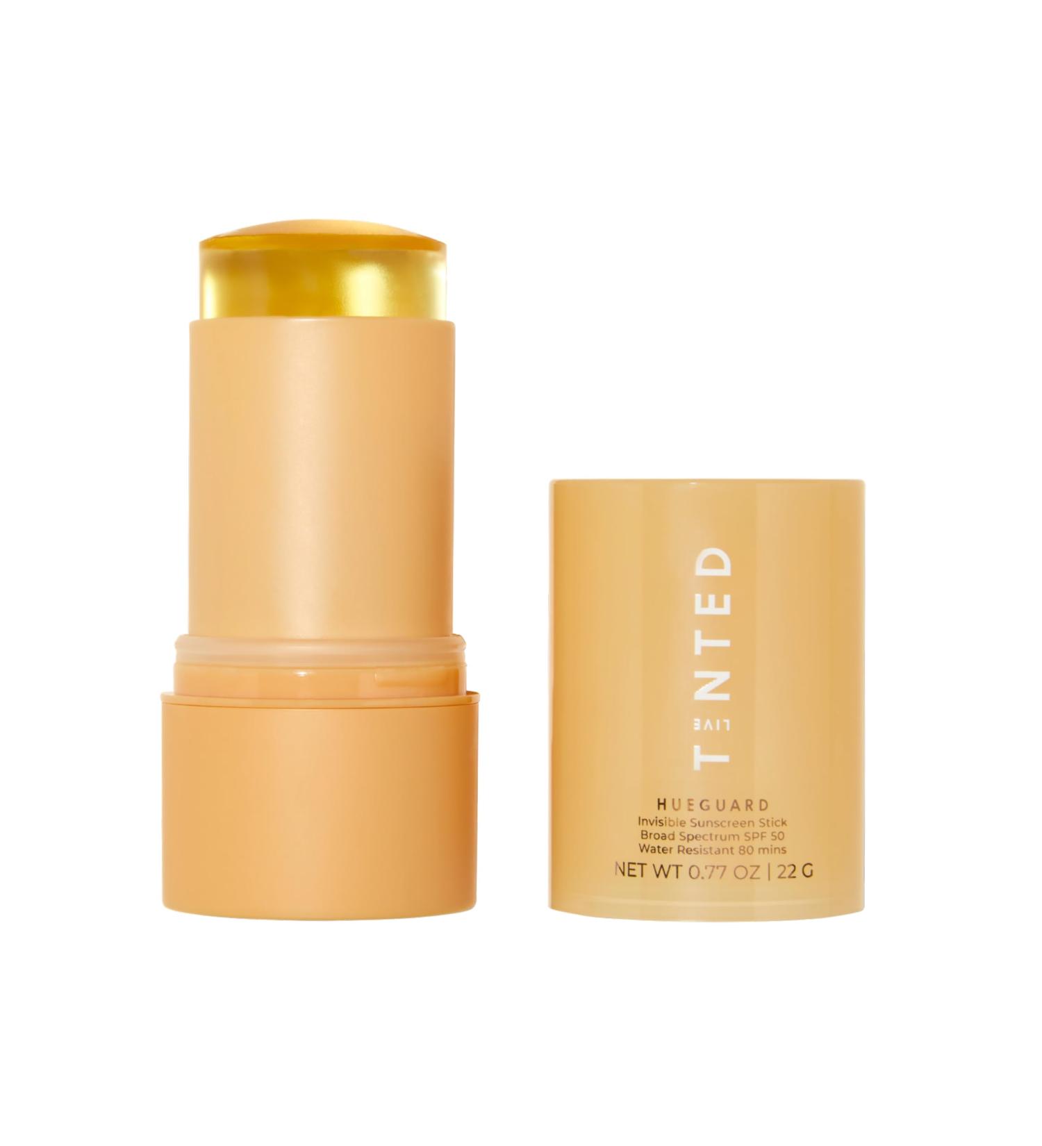 Live Tinted Hueguard Invisible Sunscreen Stick SPF 50 - Waterproof Sweatproof No White Cast Hydrating & Reef Friendly | 0.77oz | International Shipping - Buy Online on GoSupps.com