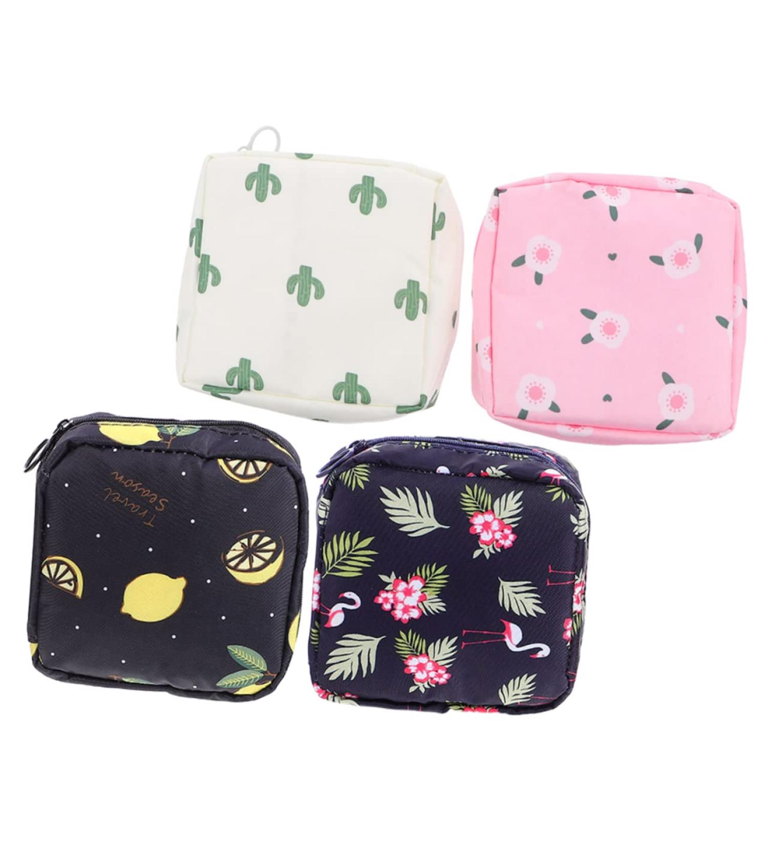 Plafope 4-Piece Women's Menstruation Hygiene Bags | Stylish & Functional Period Tote Set - Buy Online on GoSupps.com