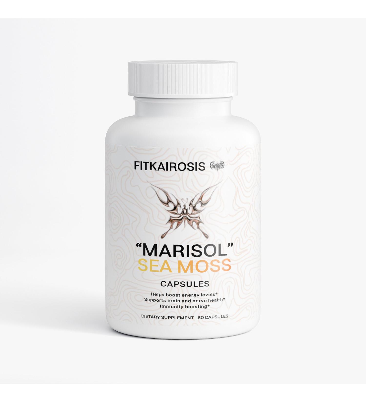 FitKairosis Marisol Sea Moss Capsules - Irish Moss Bladderwrack & Burdock Root for Immune Support Thyroid Health & Digestive Wellness - 60 Capsules USA Made - Buy Online on GoSupps.com