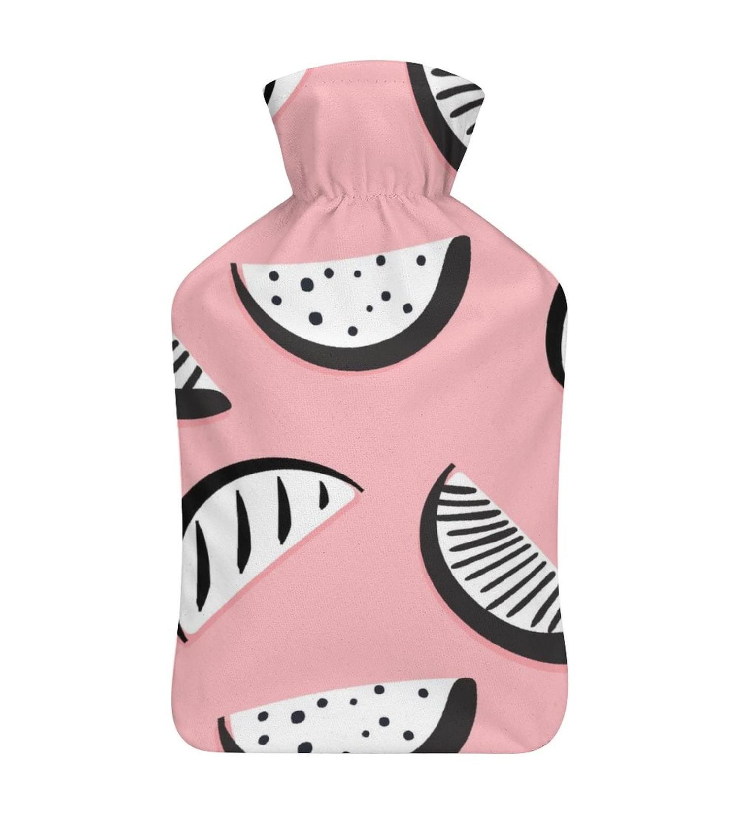 Watermelon Hot Water Bottle with Lid - Rubber Pain Relief Bag for Cramps & Cold Therapy - Buy Online on GoSupps.com