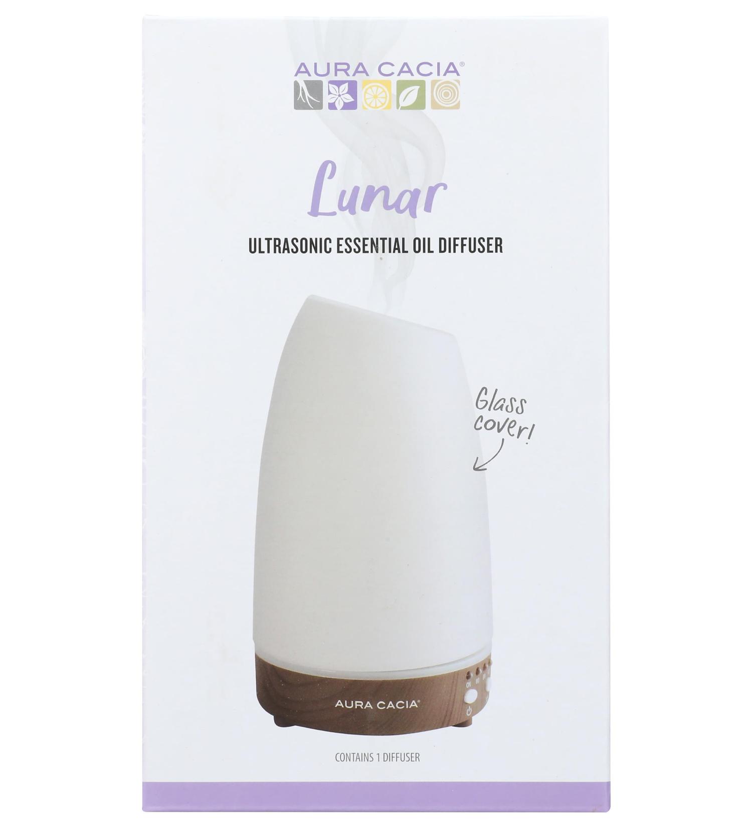 AURA CACIA Lunar Diffuser - Essential Oil Diffuser for Aromatherapy | International Shipping Available - Buy Online on GoSupps.com