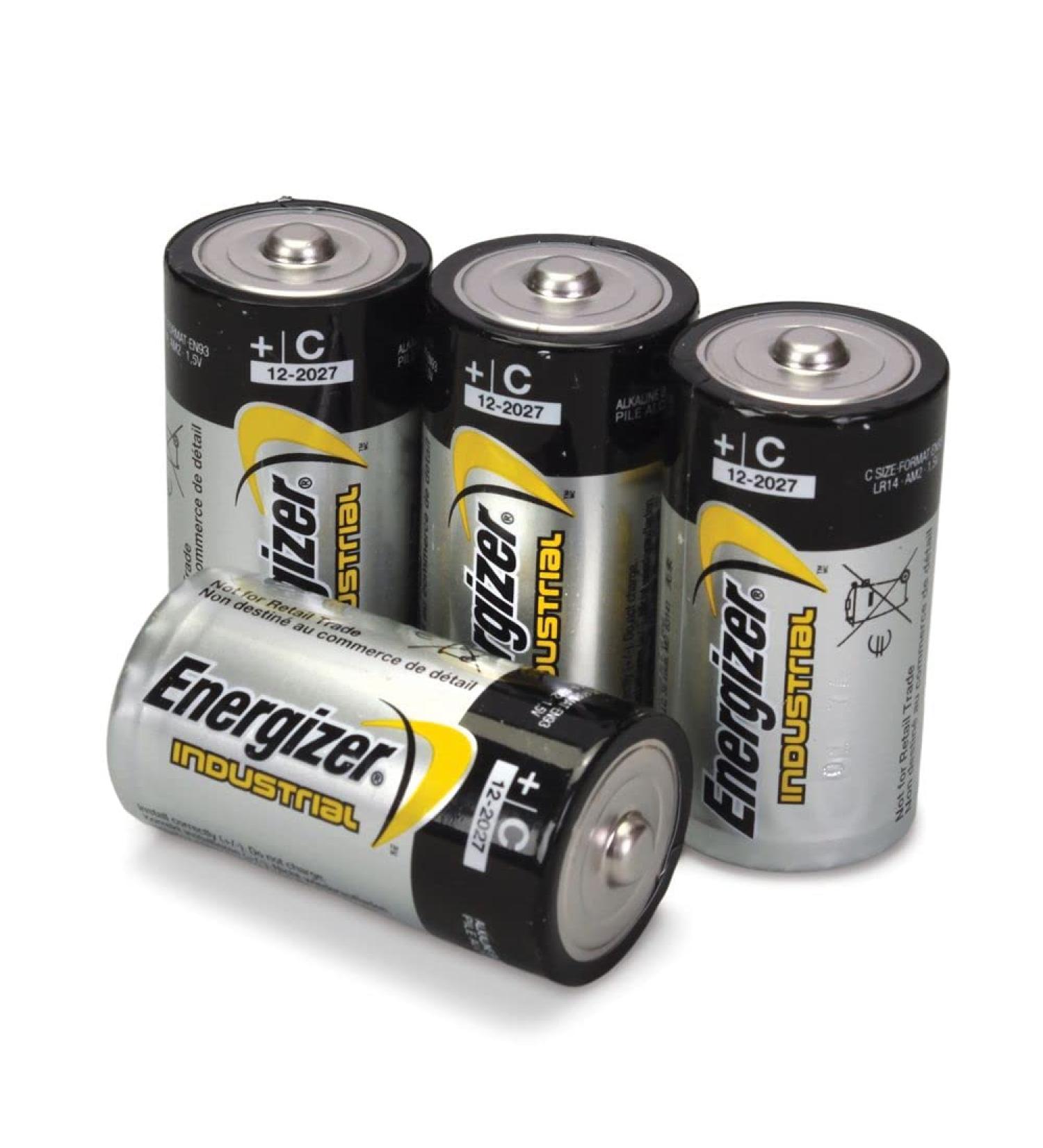Energizer Industrial Alkaline Battery Size C Pack Of 4
