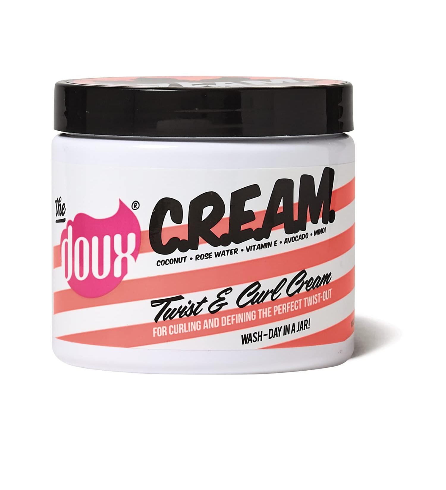Doux C.R.E.A.M. Twist & Curl Cream 16oz - Define and Hydrate Your Curls - Buy Online on GoSupps.com