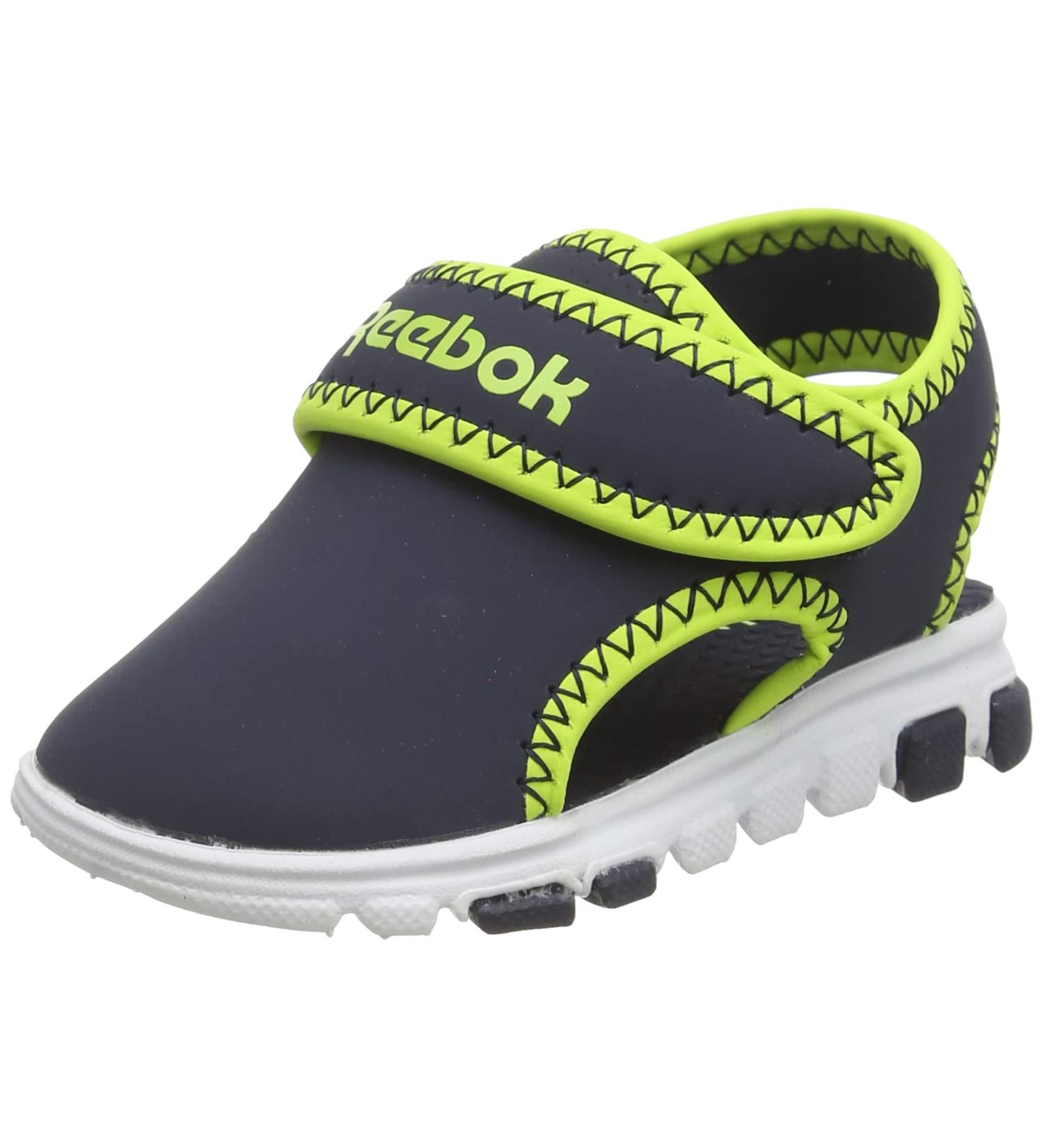 Reebok Baby Boy's Wave Glider III Sandals - 4.5 UK Child - Navy/Yellow/White - Buy Online on GoSupps.com