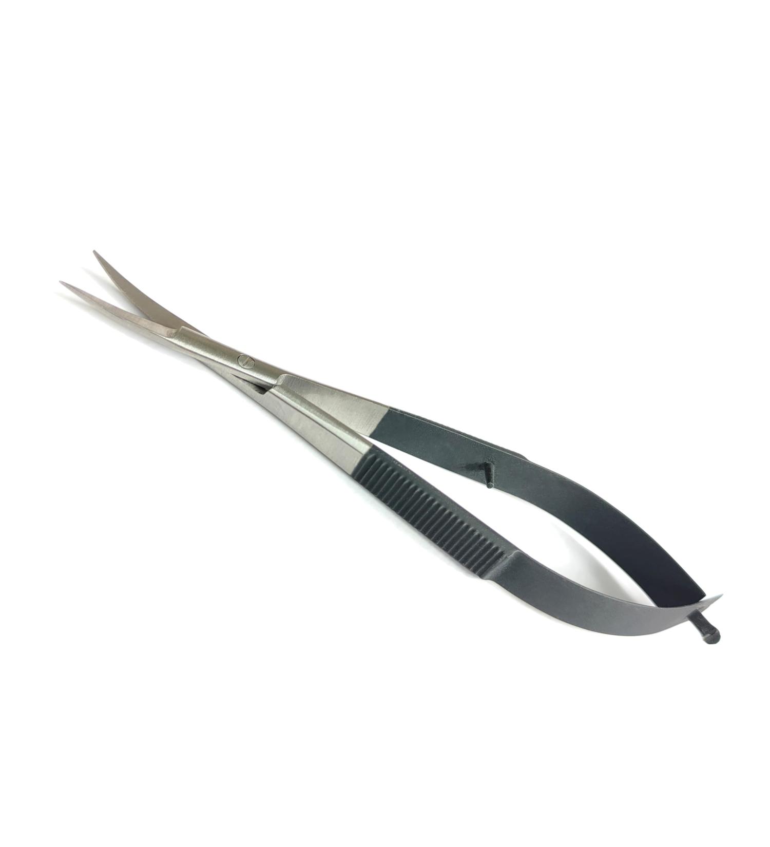Spring Embroidery Scissors Manicure and Cross Stitch Sewing Craft Small Tool Scissor Multipurpose use (Black Grip Curved) - Buy Online on GoSupps.com