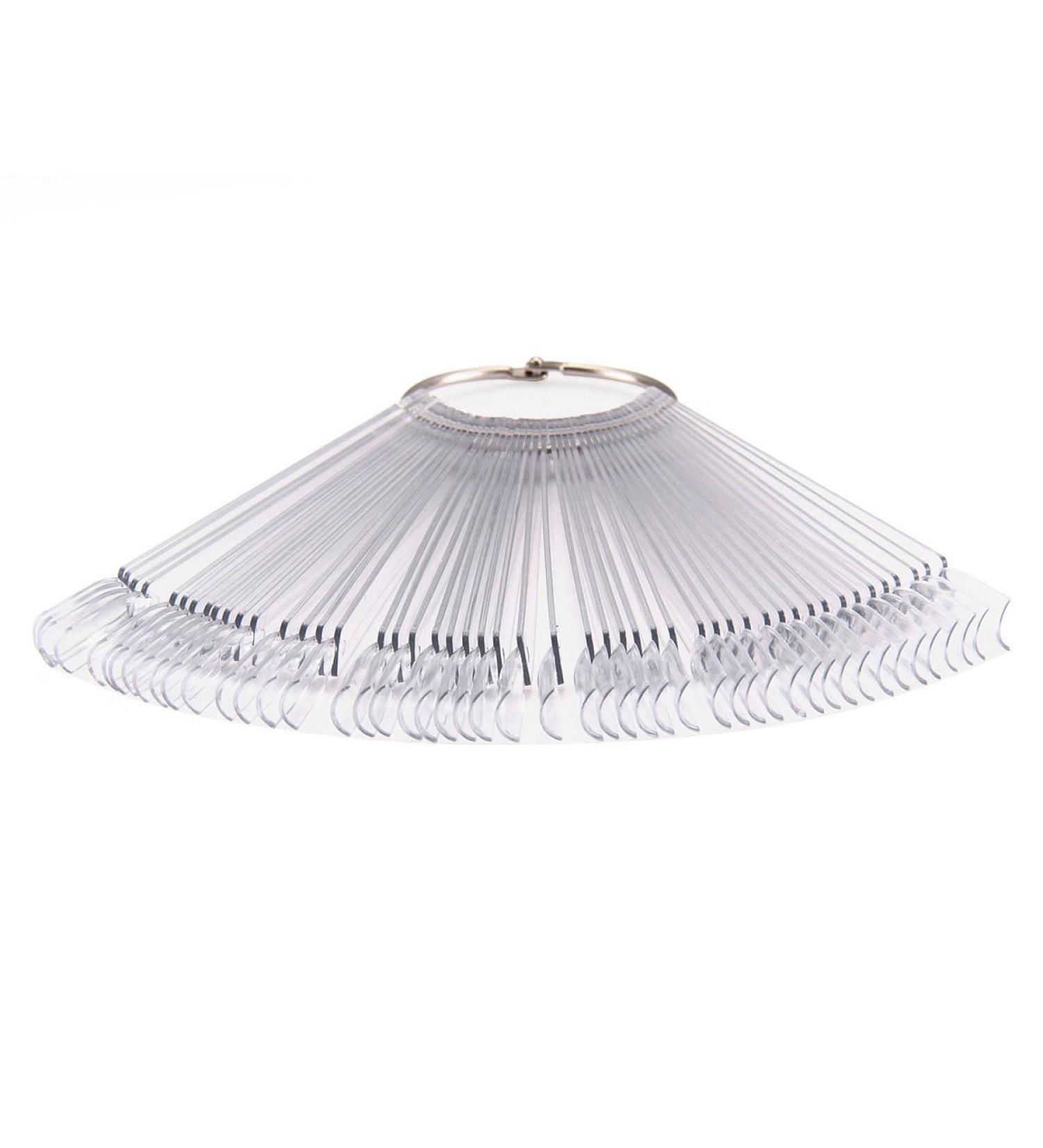 Nail Art Tips Stick - 50pcs Display Fan Practice Starter Color Ring Clear DIY Tips for Creative Nail Design | International Shipping Available - Buy Online on GoSupps.com