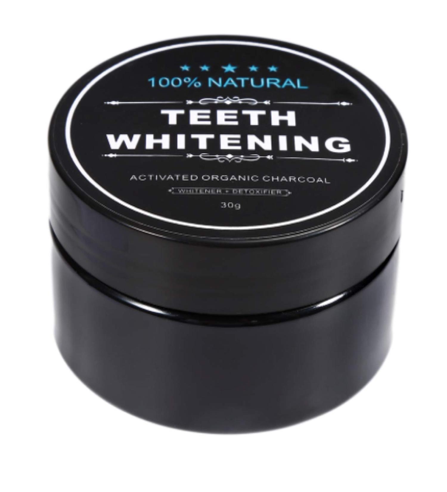 Activated Charcoal Toothpaste Powder & Natural Teeth Whitening Set | Bamboo Toothbrush Included - Buy Online on GoSupps.com