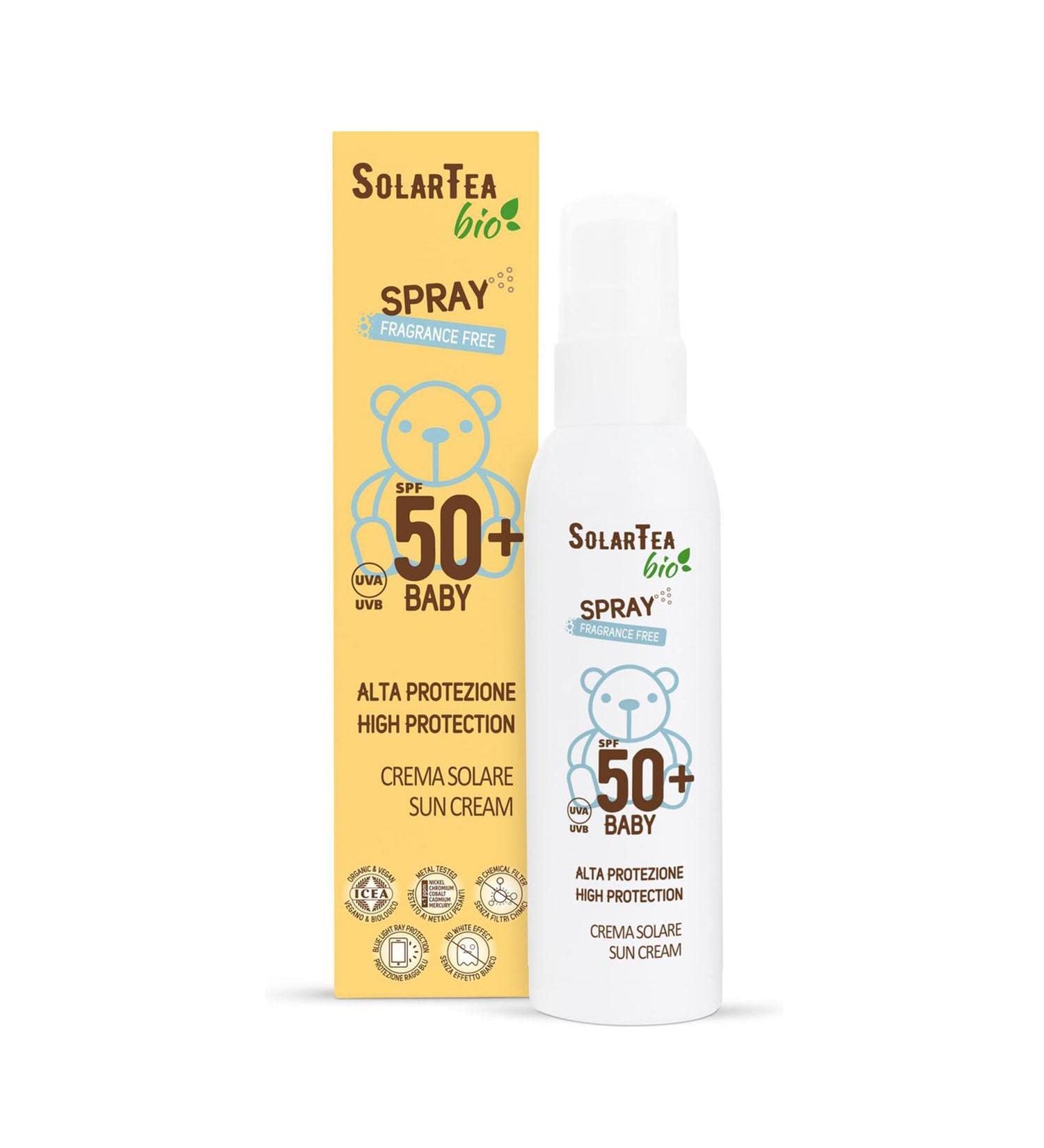Bema Solartea Bio Baby Sun Cream Spray FragranceFree 100Ml Vaporizer Huidverzorgingsproduct