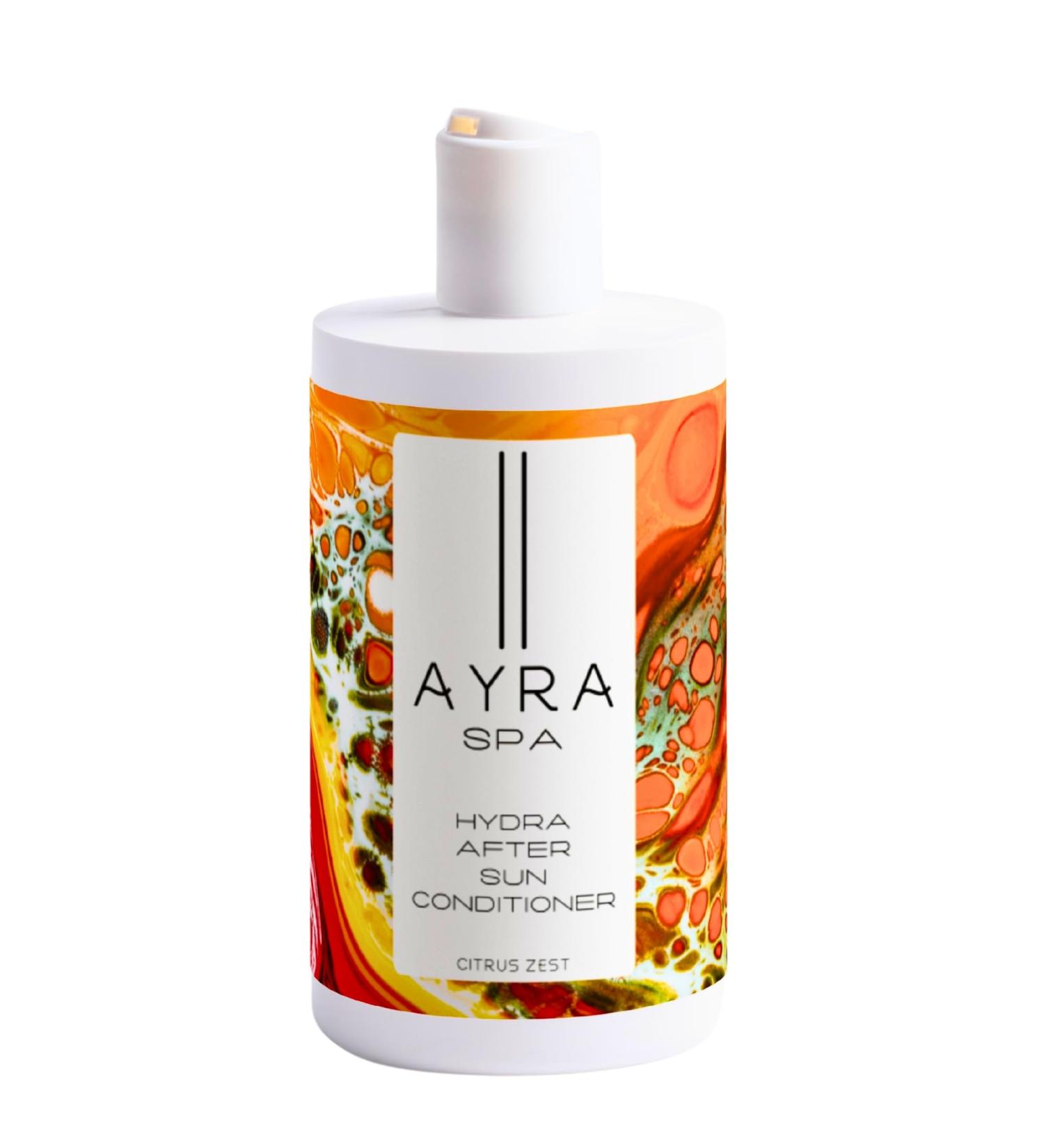 AYRA SPA Hydra After-Sun Conditioner - Citrus Zest | With Panthenol Betaine & Wheat Protein | Intense Hydration | Prevents Split Ends | Vegan & Sulfate-Free