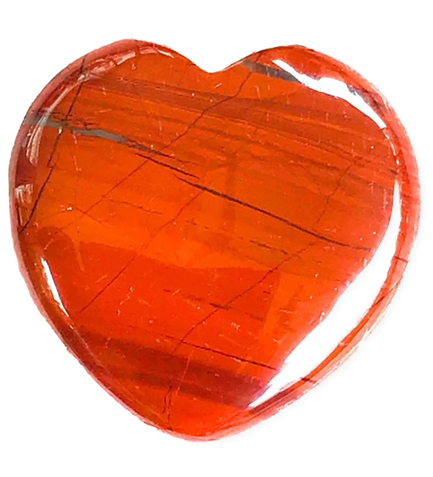Steinfixx Gem Stone Herz - Red Jaspis Healing Crystal | Chakra Stone | Perfect Gift for Loved Ones | International Shipping Available - Buy Online on GoSupps.com