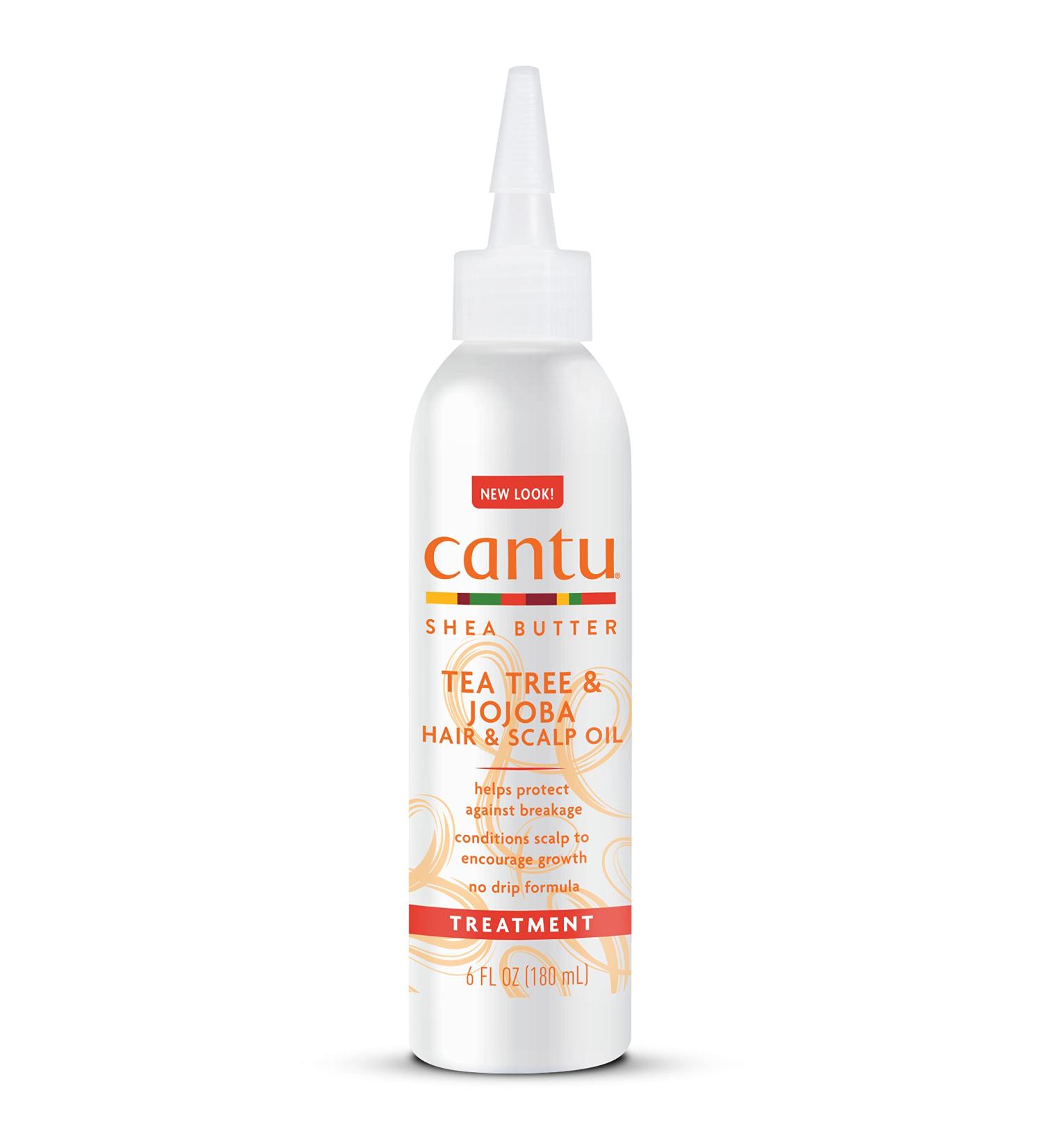 Cantu Tea Tree & Jojoba Hair & Scalp Oil with Shea Butter 6 fl oz - Nourishing Hair Treatment - Buy Online on GoSupps.com