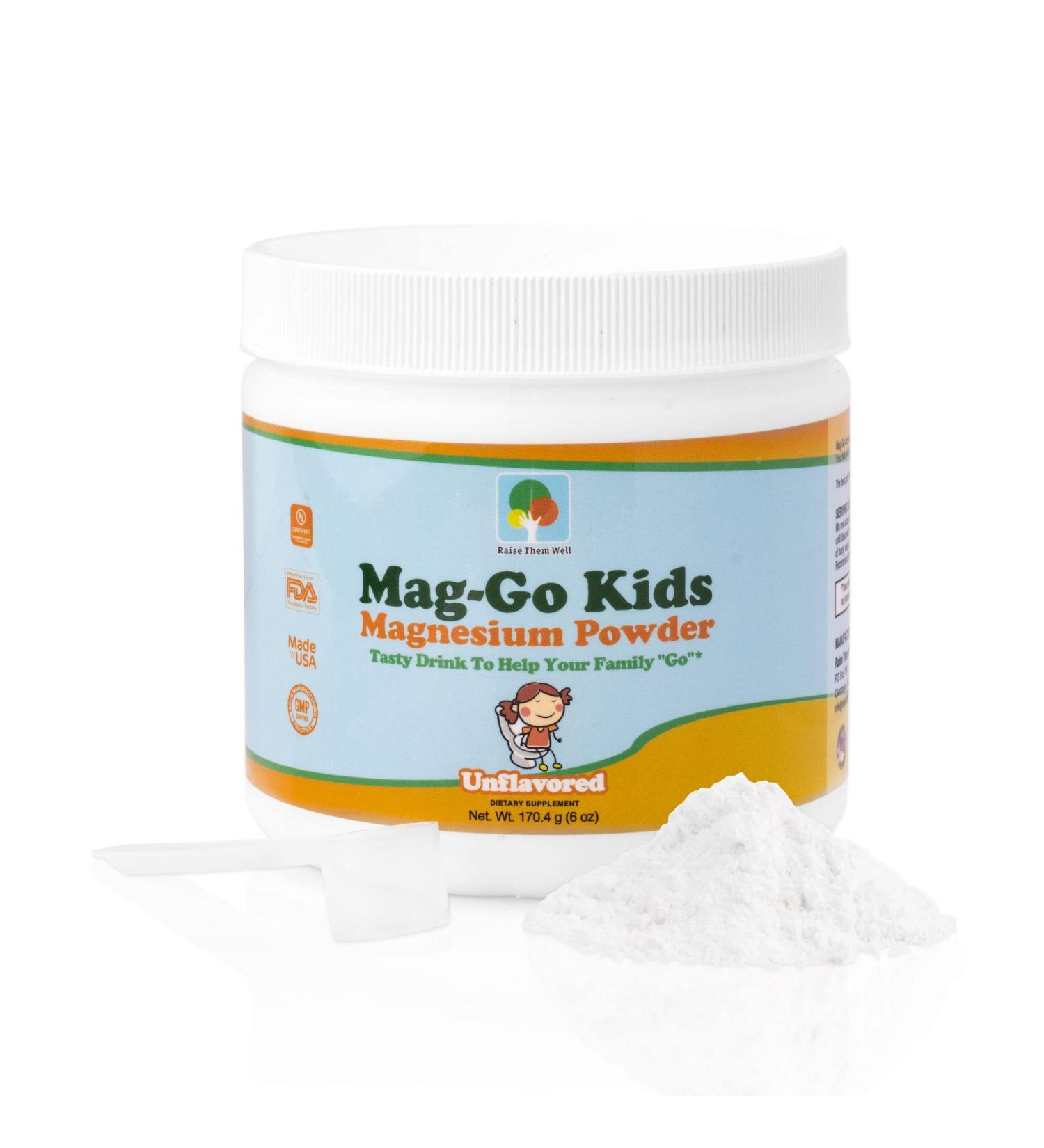Kids Constipation Relief | Unflavored Magnesium | Safe for Kids | 90 Servings - Buy Online on GoSupps.com