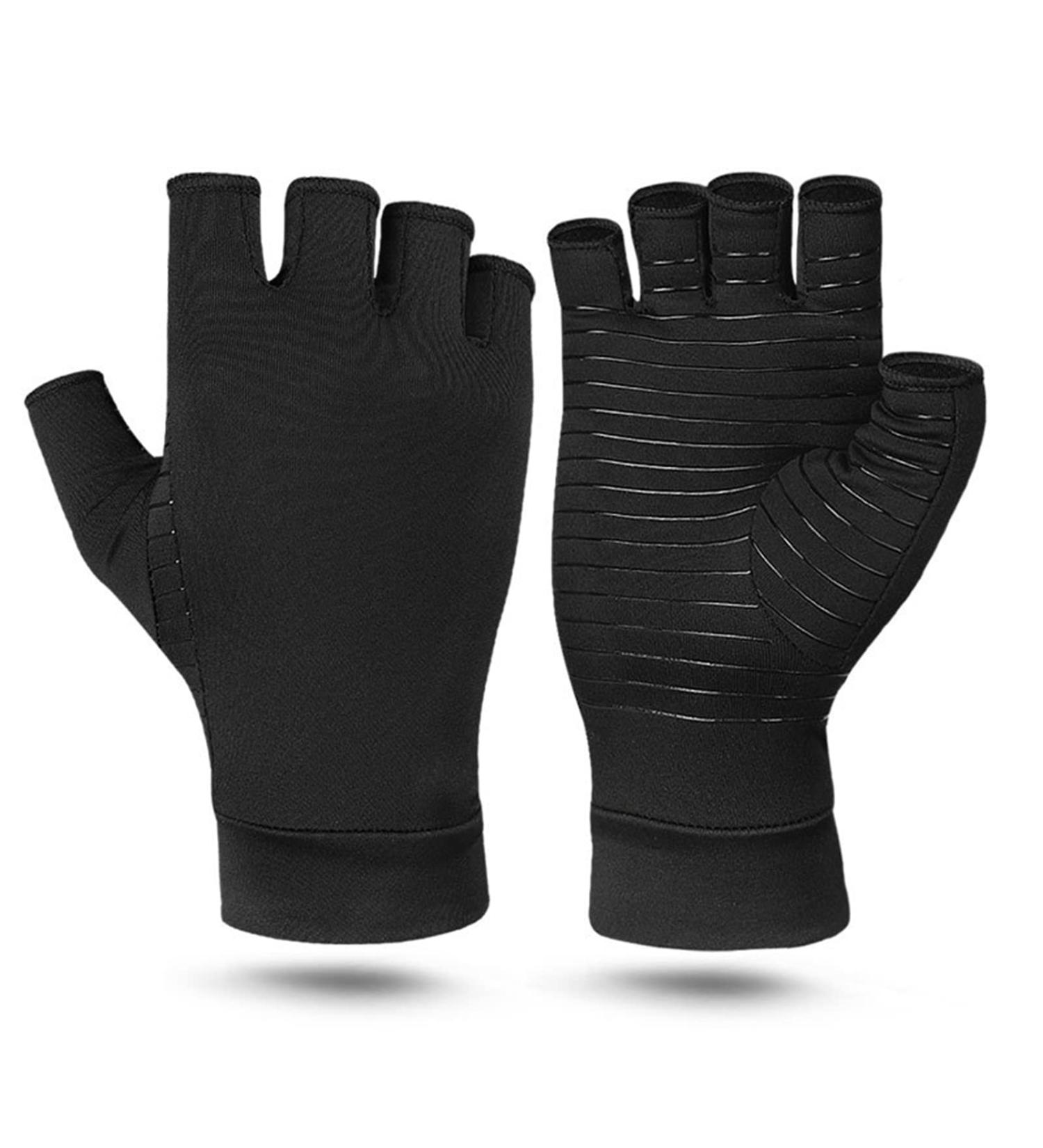 Gants D'arthrite Compression en Cuivre Compression en Treillis 360 L gers et Respirants Gants sans Doigts en Cuivre Inject lastiques et Antid rapants Tailles Multiples pour Hommes et Femme Noir L (for 7 10in Ankle Joint) - Buy Online on GoSupps.com