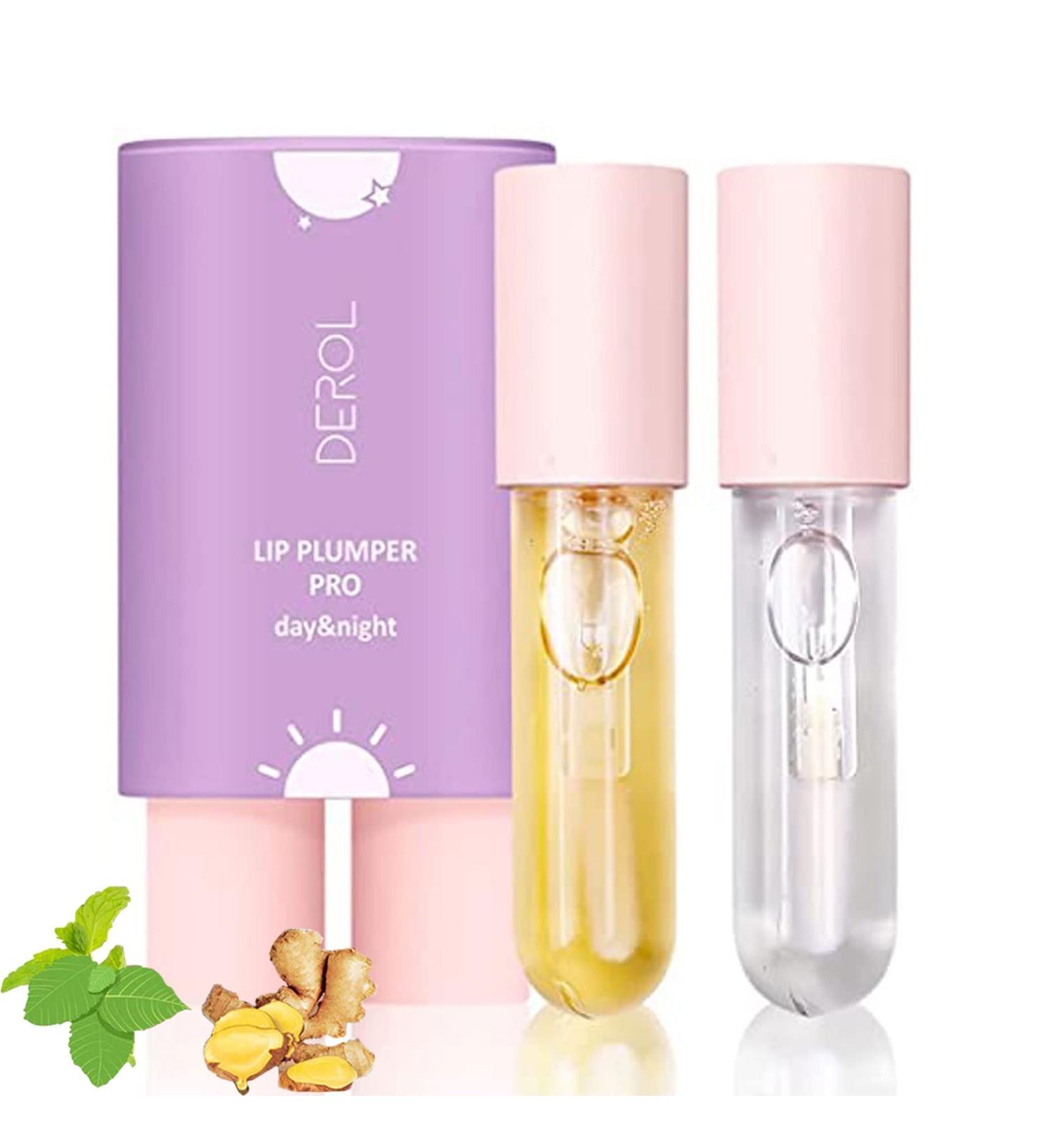 DEROL Lip Plumper Serum for Softer, Fuller Lips | Hydrating Lip Care for Day & Night | Enhances Lip Volume & Reduces Fine Lines - Buy Online on GoSupps.com