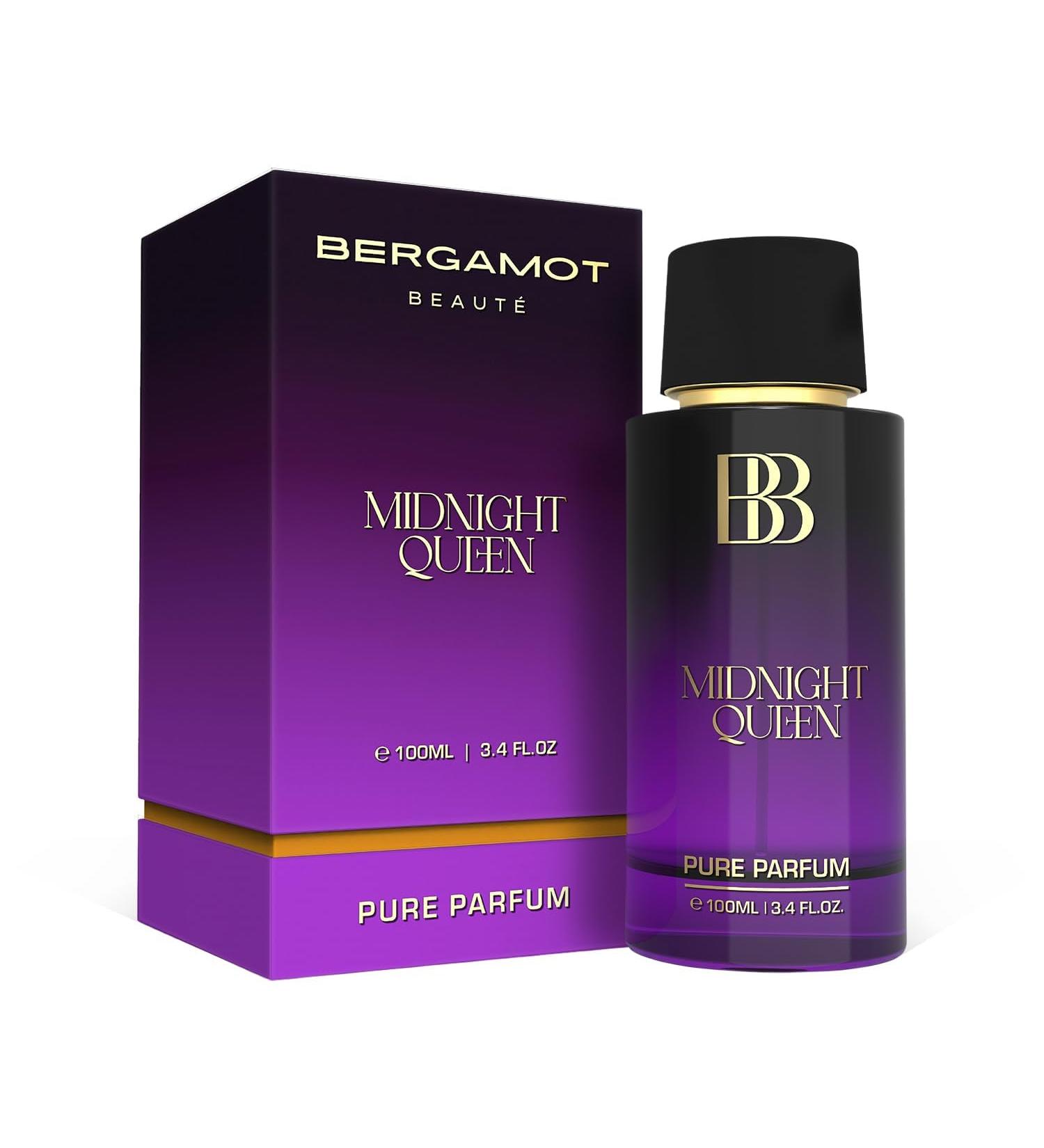 Bergamot_Beaute MIDNIGHT QUEEN Pure Parfum | Orange Caramel & Amber | 12+ Hrs Long Lasting Perfume for Women | Higher Concentration than EDP 100ML - Buy Online on GoSupps.com